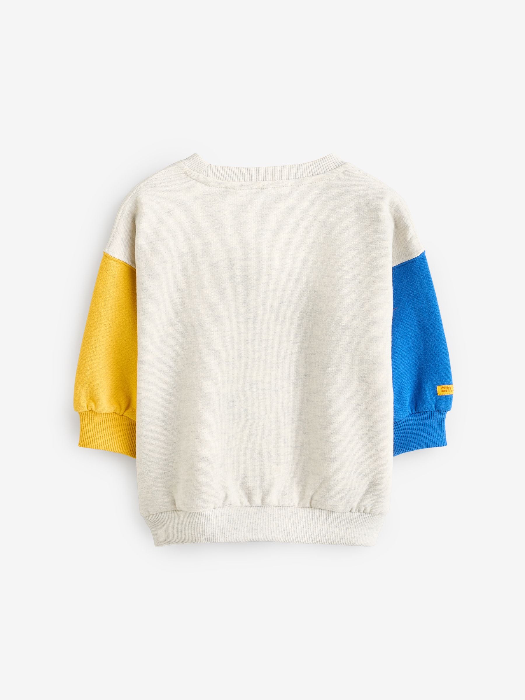 Grey Crew Neck 100% Cotton Sweatshirt (3mths-7yrs)