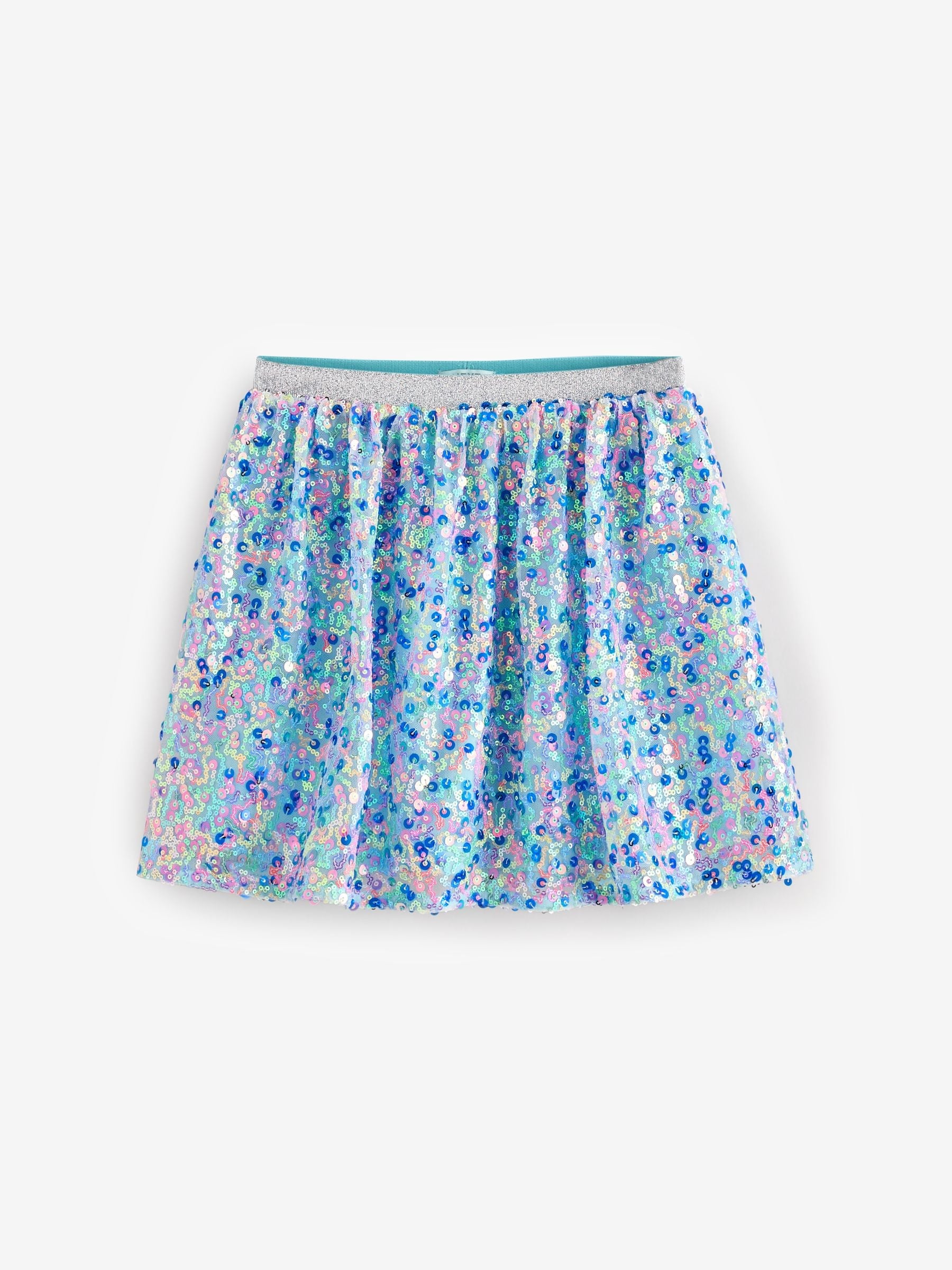 Rainbow Blue Sequin Skirt (3-16yrs)