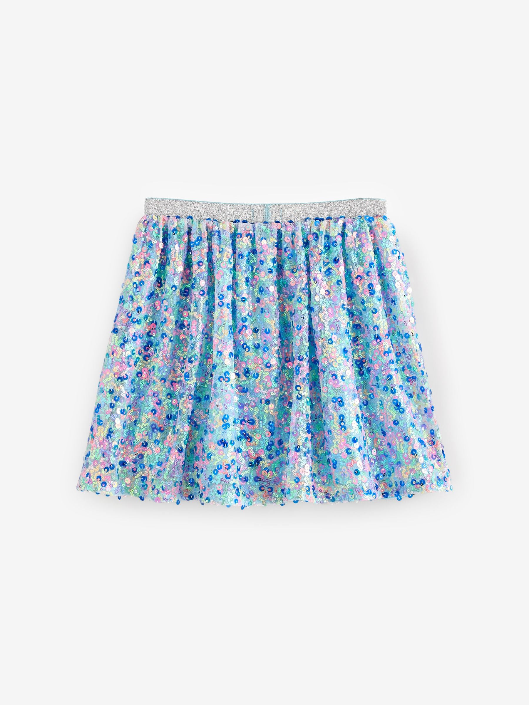 Rainbow Blue Sequin Skirt (3-16yrs)