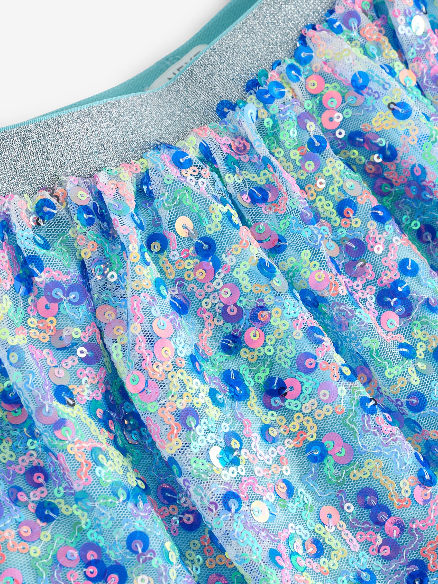 Rainbow Blue Sequin Skirt (3-16yrs)