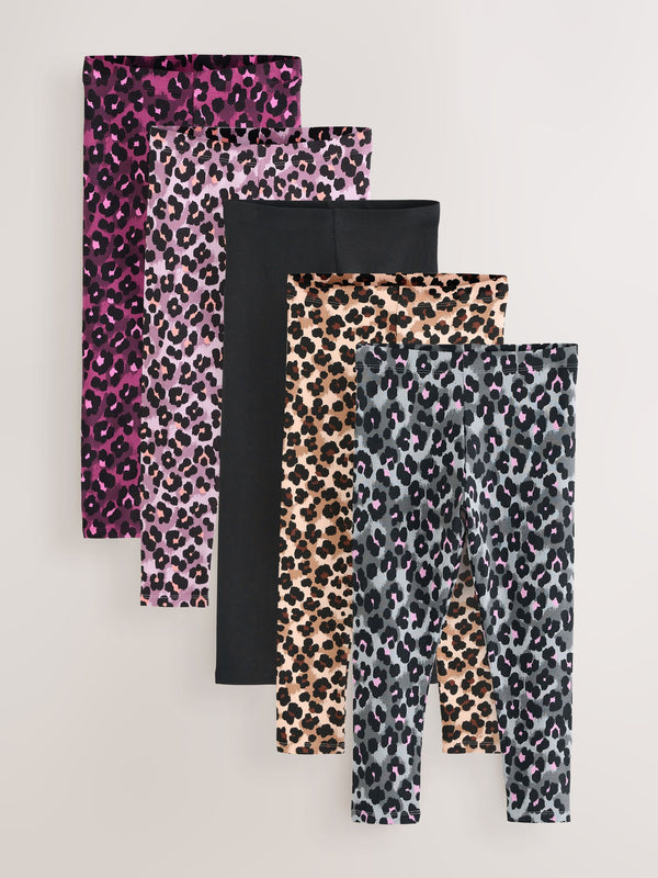 Animal Leggings 5 Pack (3-16yrs)