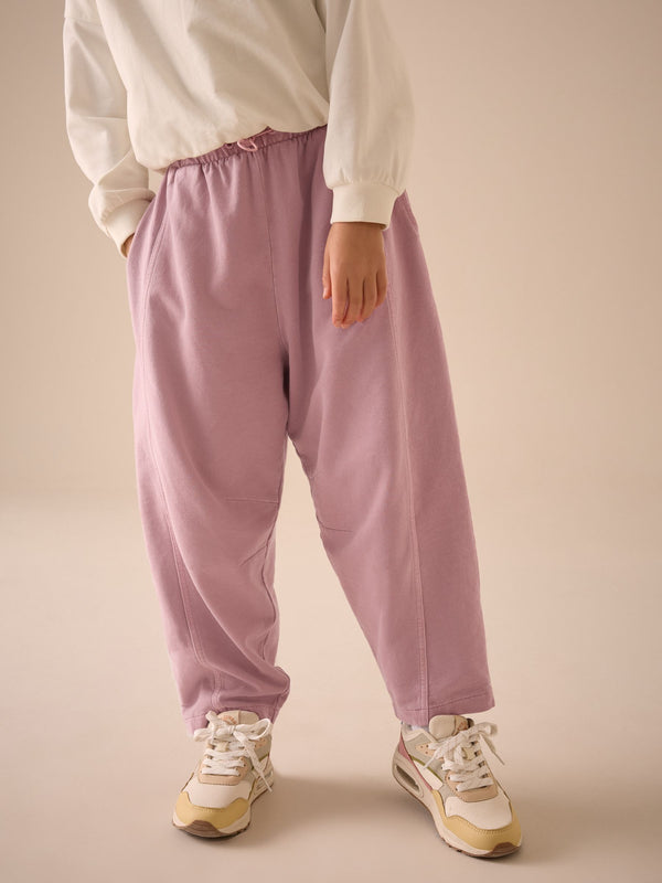 Pink Washed Barrel 100% Cotton Joggers (3-16yrs)