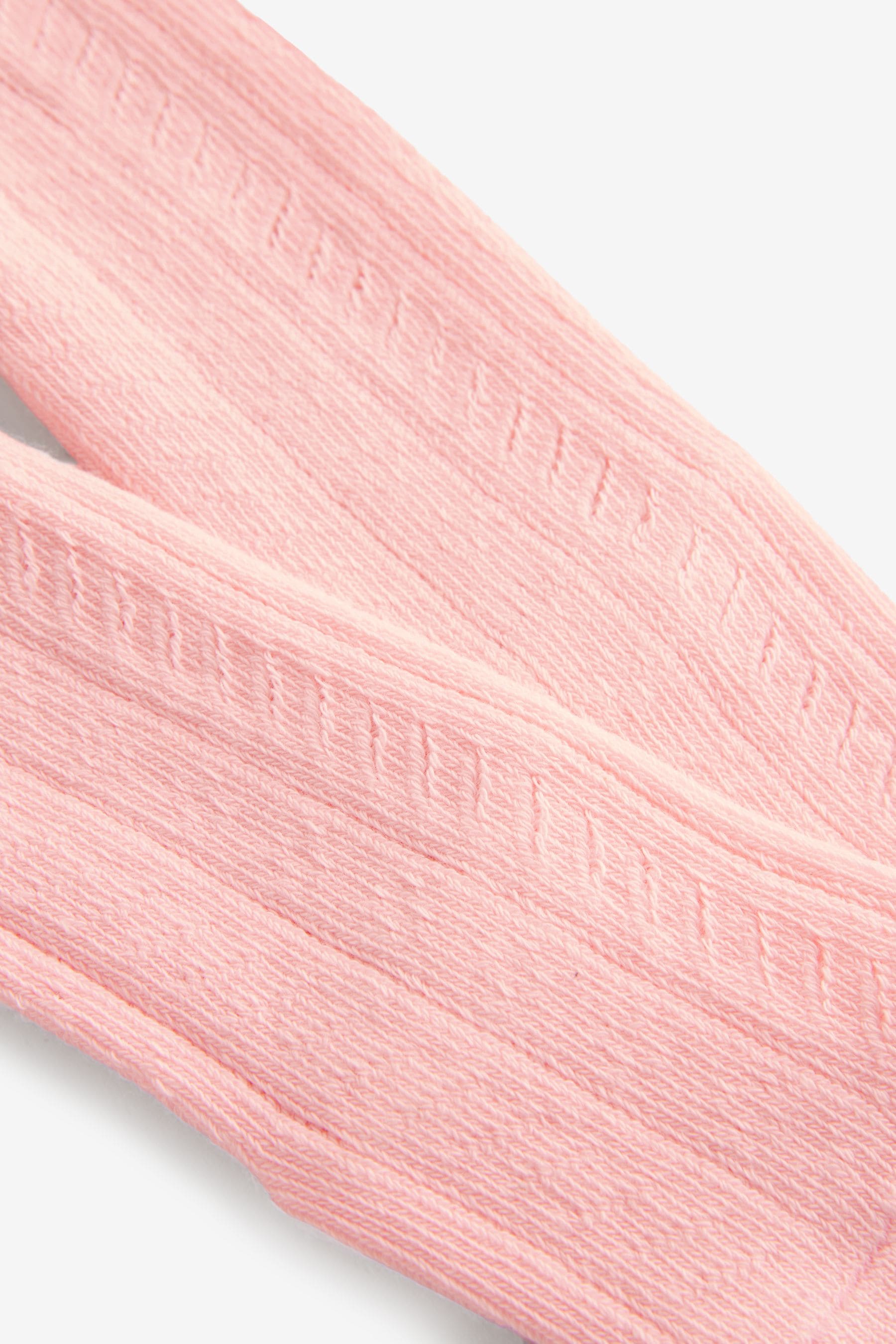 Pink Textured Baby Tights