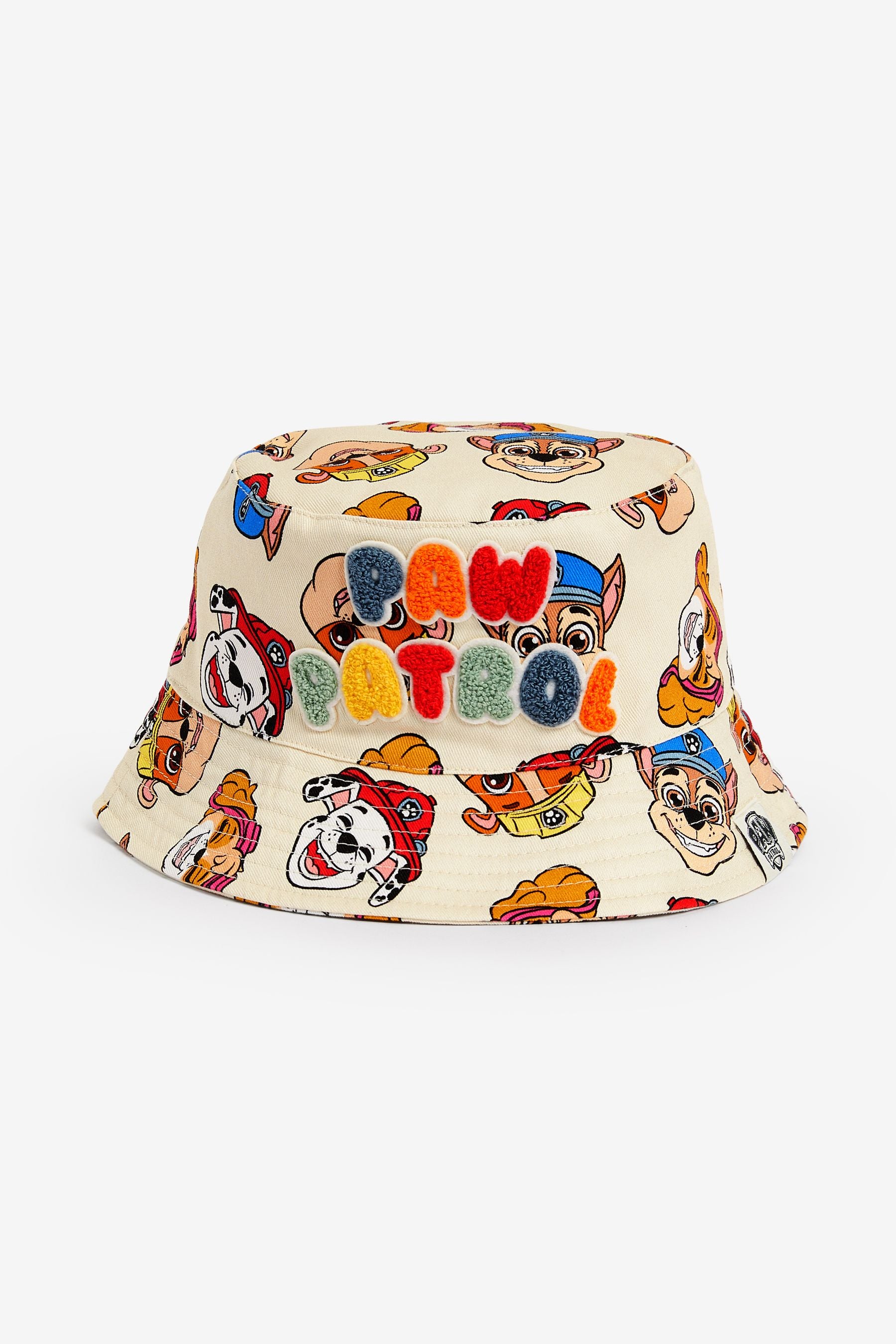 Cream License Bucket 100% Cotton Hat (1-10yrs)