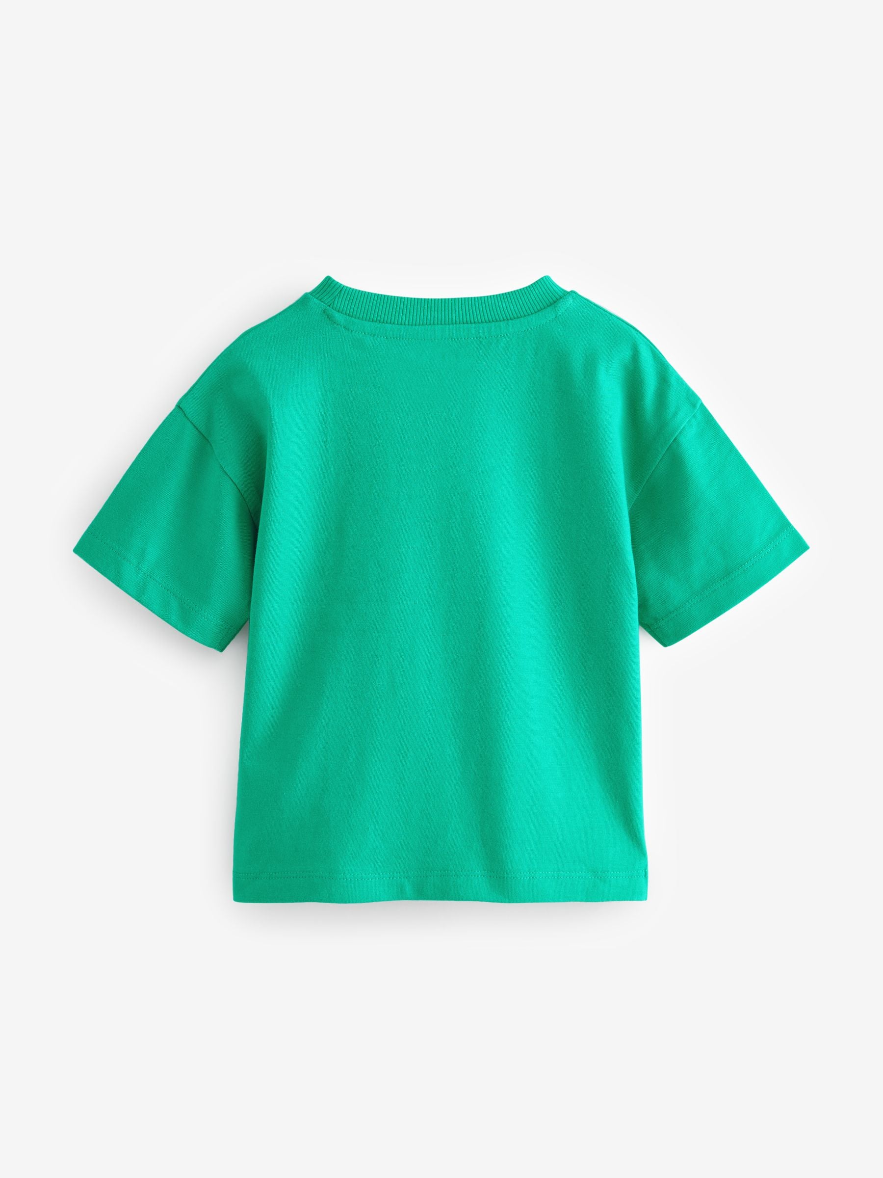 Green 100% Cotton Short Sleeve Transport T-Shirt (3mths-7yrs)