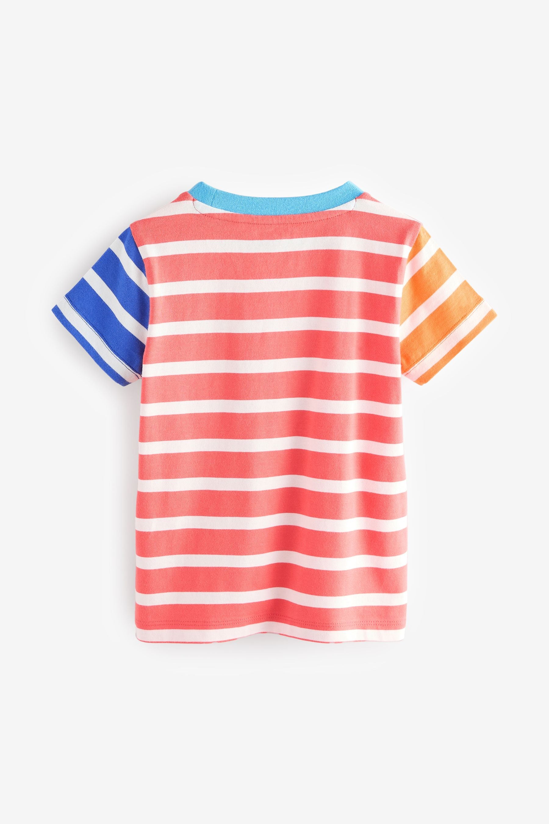 Red Hotchpotch 100% Cotton Short Sleeve Stripe T-Shirt (3mths-7yrs)