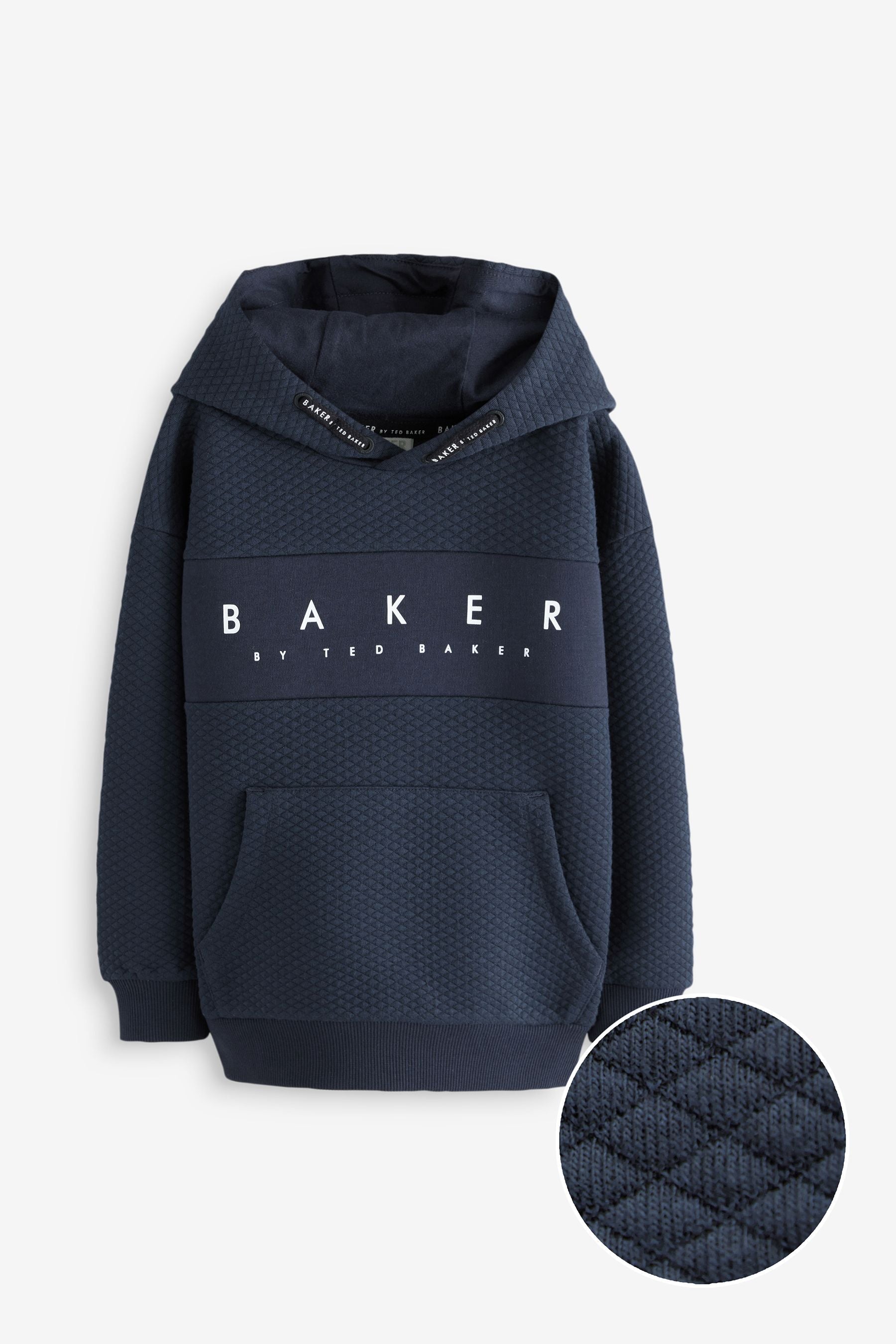 Baker by Ted Baker Navy Textured Hoodie