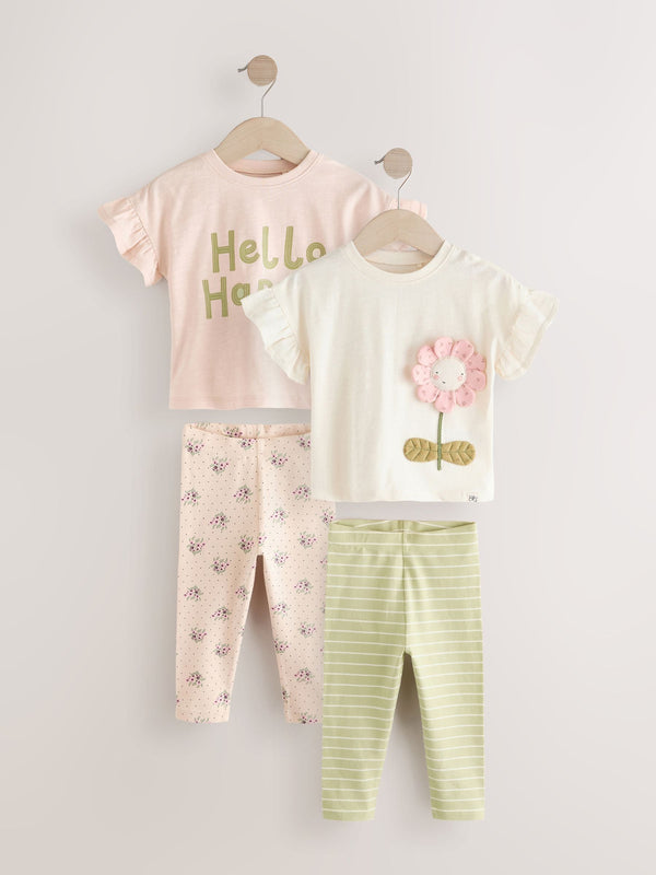 Pink T-Shirt & Leggings Set (3mths-7yrs)