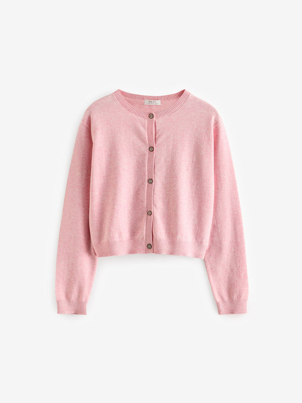 Pink Button Up Cardigan (3-16yrs)