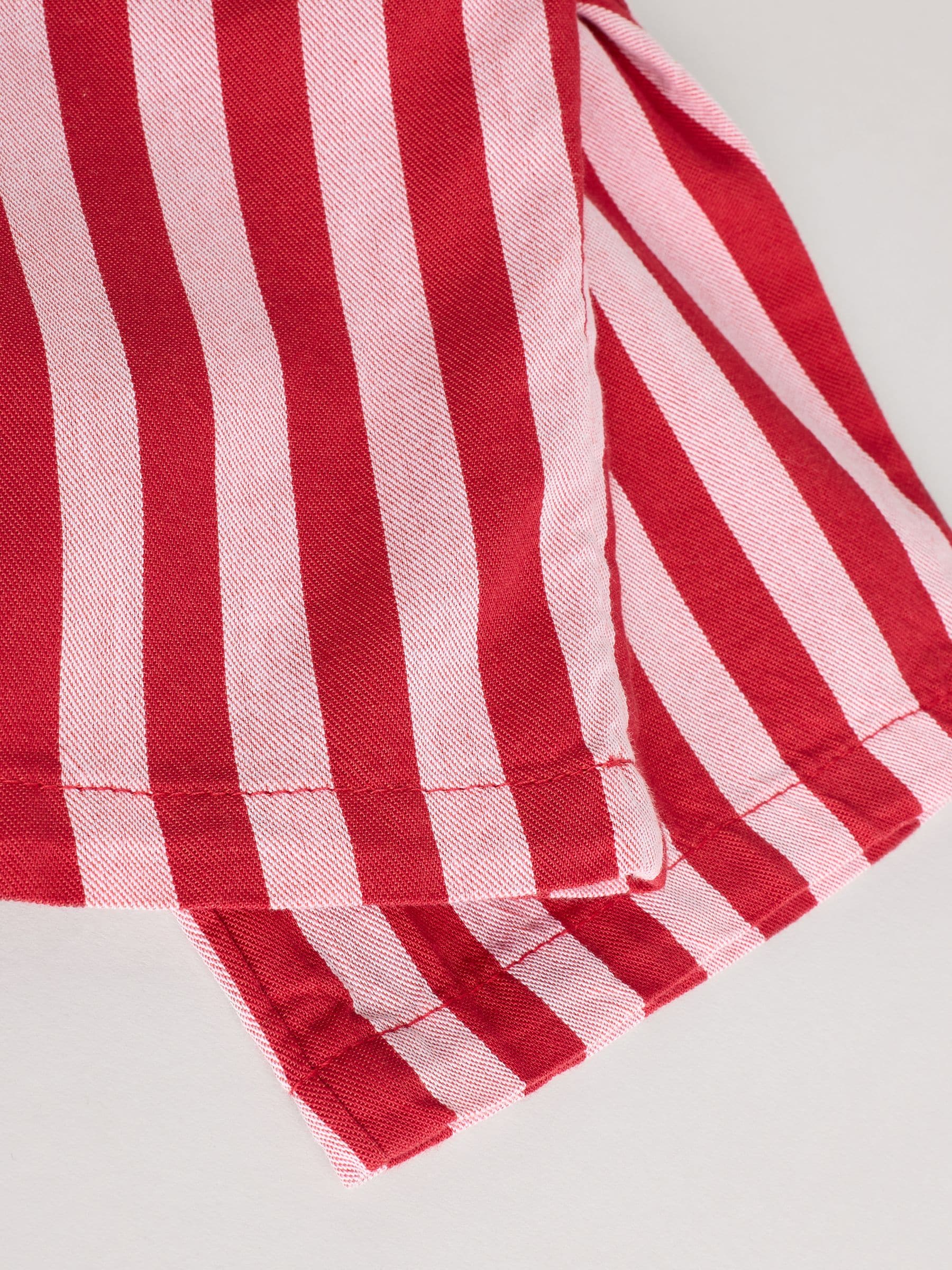 Red/White Stripe & Hearts 100% Cotton Baby Sweat Top & Trousers Set 2 Piece