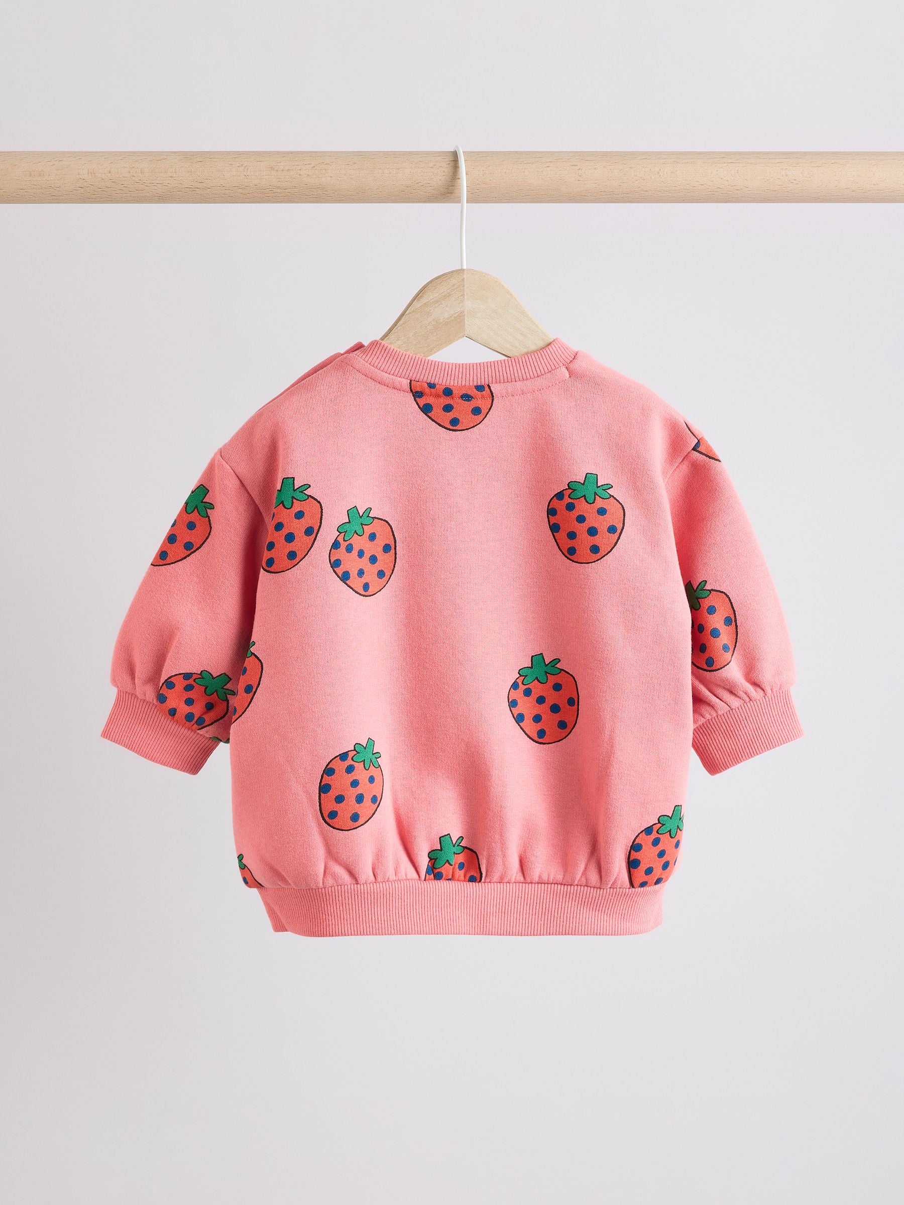 Red Strawberries Sweat and Leggings Set