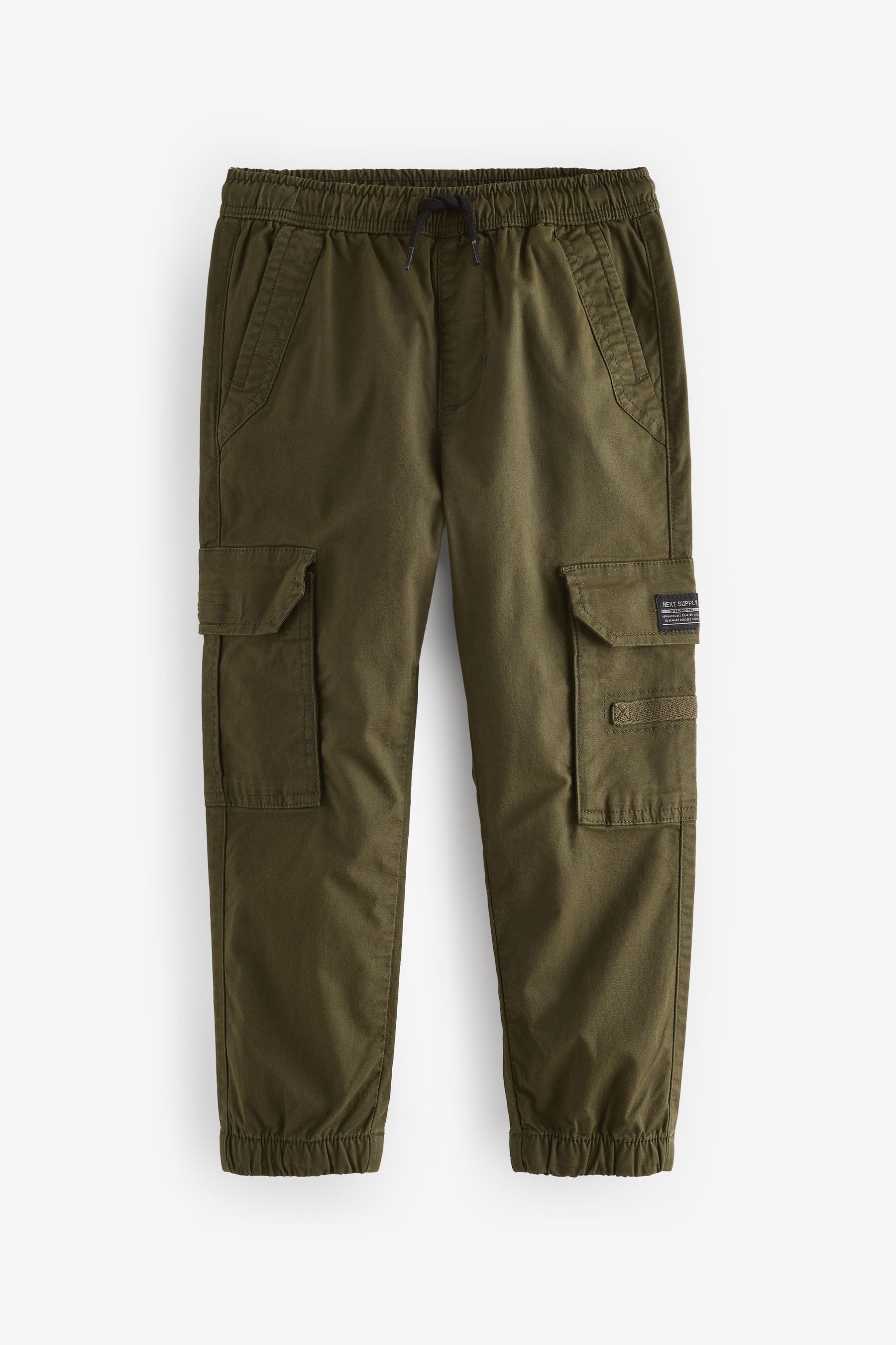 Black/Khaki Green Cargo Trousers 2 Pack (3-16yrs)