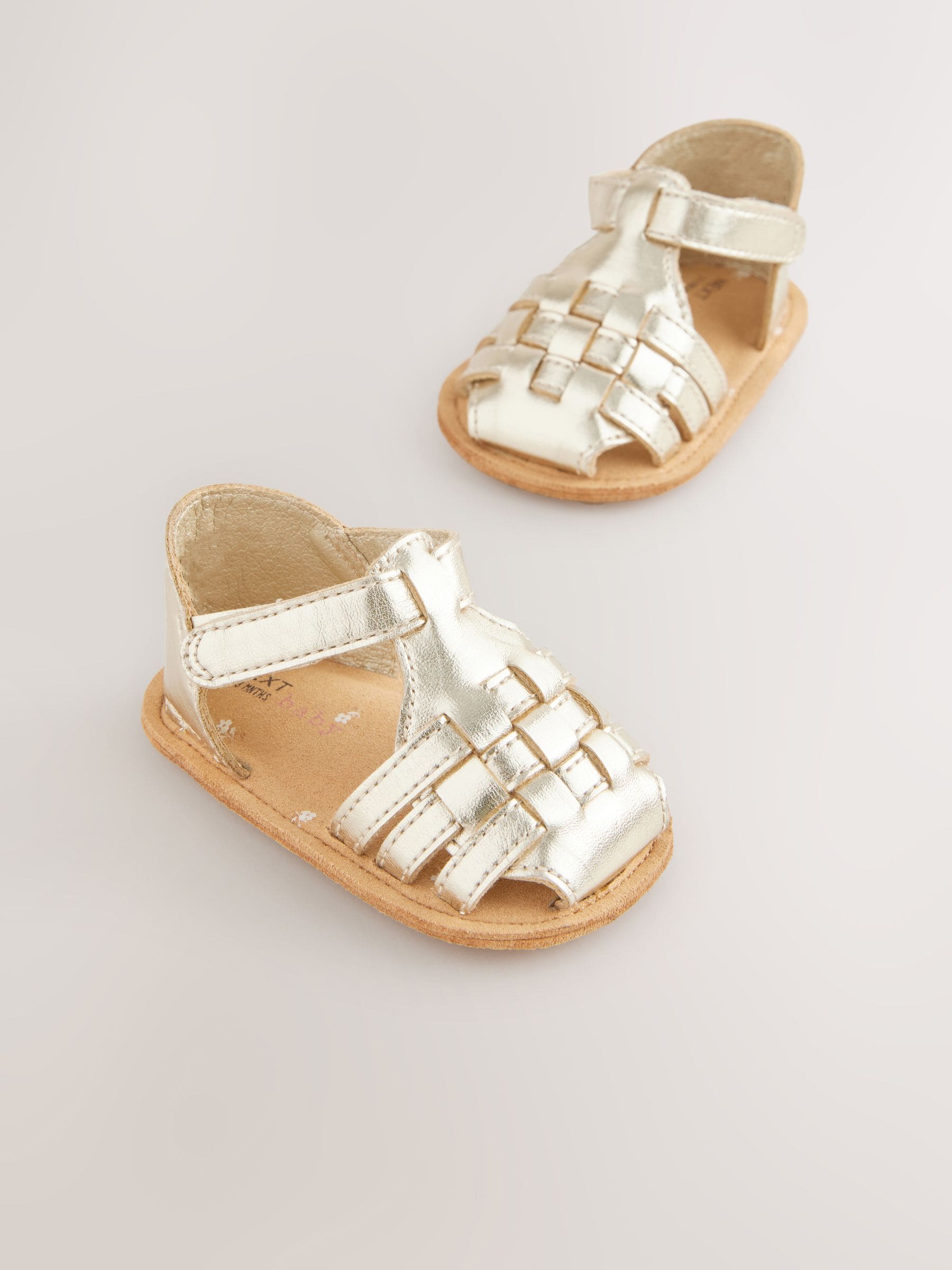 Gold Baby Fisherman Sandals (0-24mths)