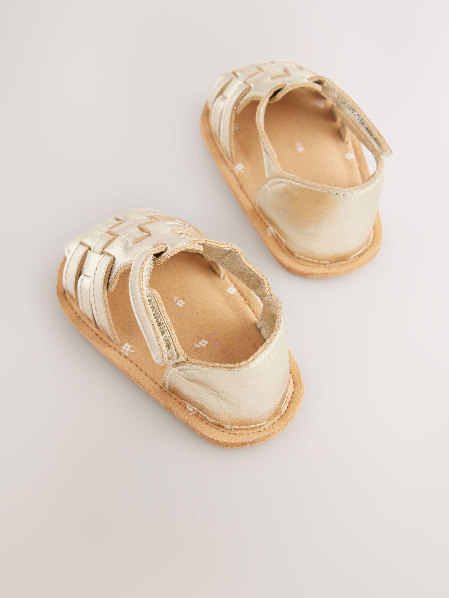 Gold Baby Fisherman Sandals (0-24mths)