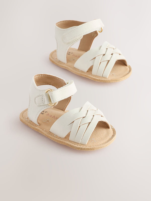 White Baby Sandals (0-24mths)