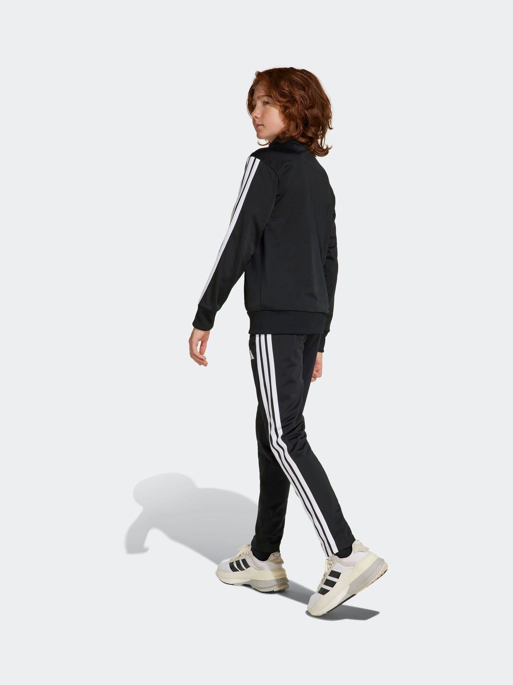 adidas Black 3 Stripe Tibero Tracksuit