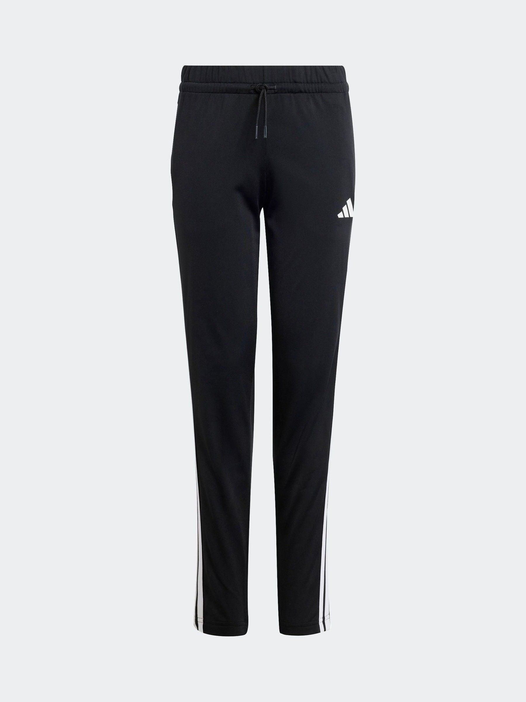 adidas Black 3 Stripe Tibero Tracksuit