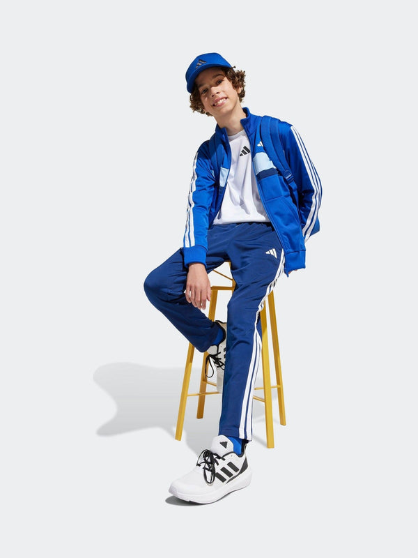 adidas Blue 3 Stripe Tibero Tracksuit