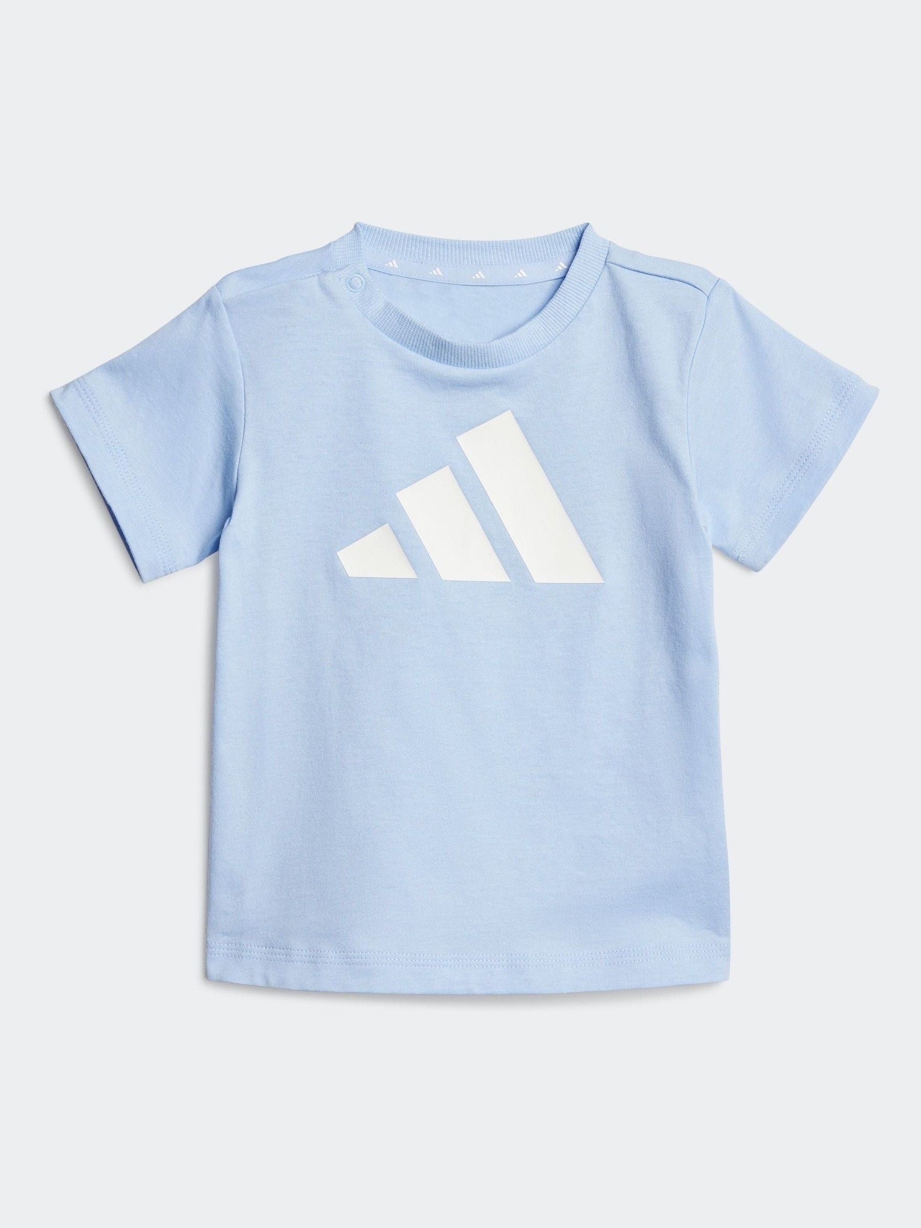 adidas Blue Essentials 100% Cotton Shorts and T-Shirt Set