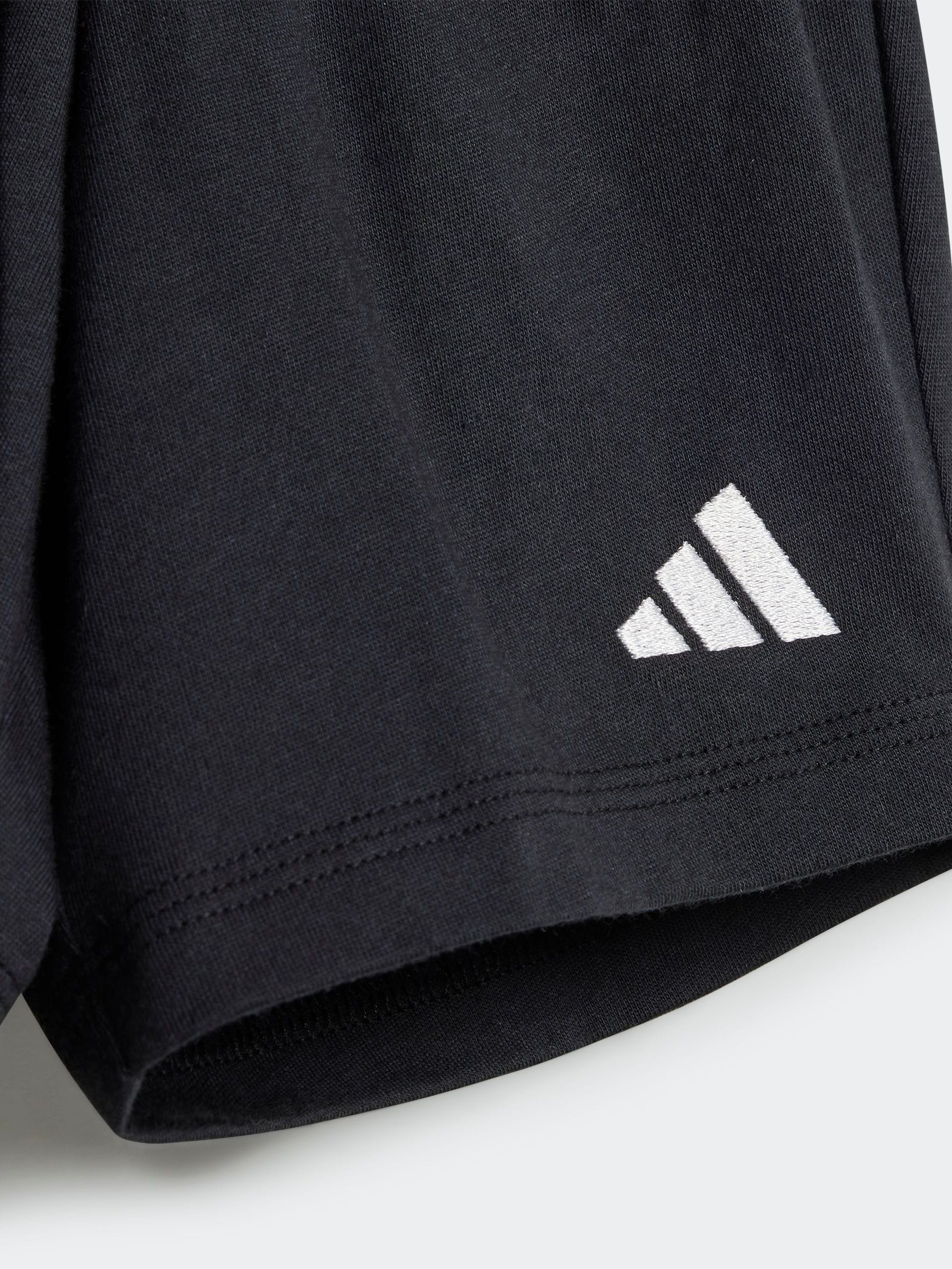 adidas White Essentials 100% Cotton Shorts and T-Shirt Set