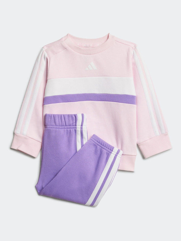 adidas Pink Essentials Tiberio 3 Stripe Tracksuit