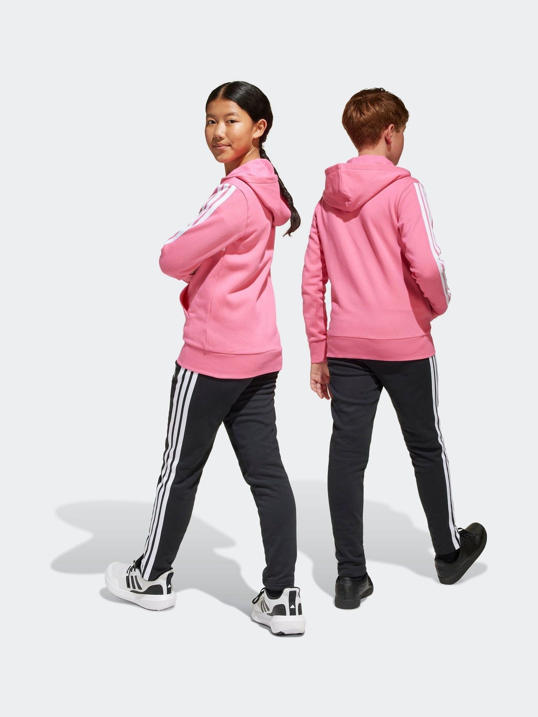 adidas Pink Essentials Tiberio 3 Stripe Tracksuit