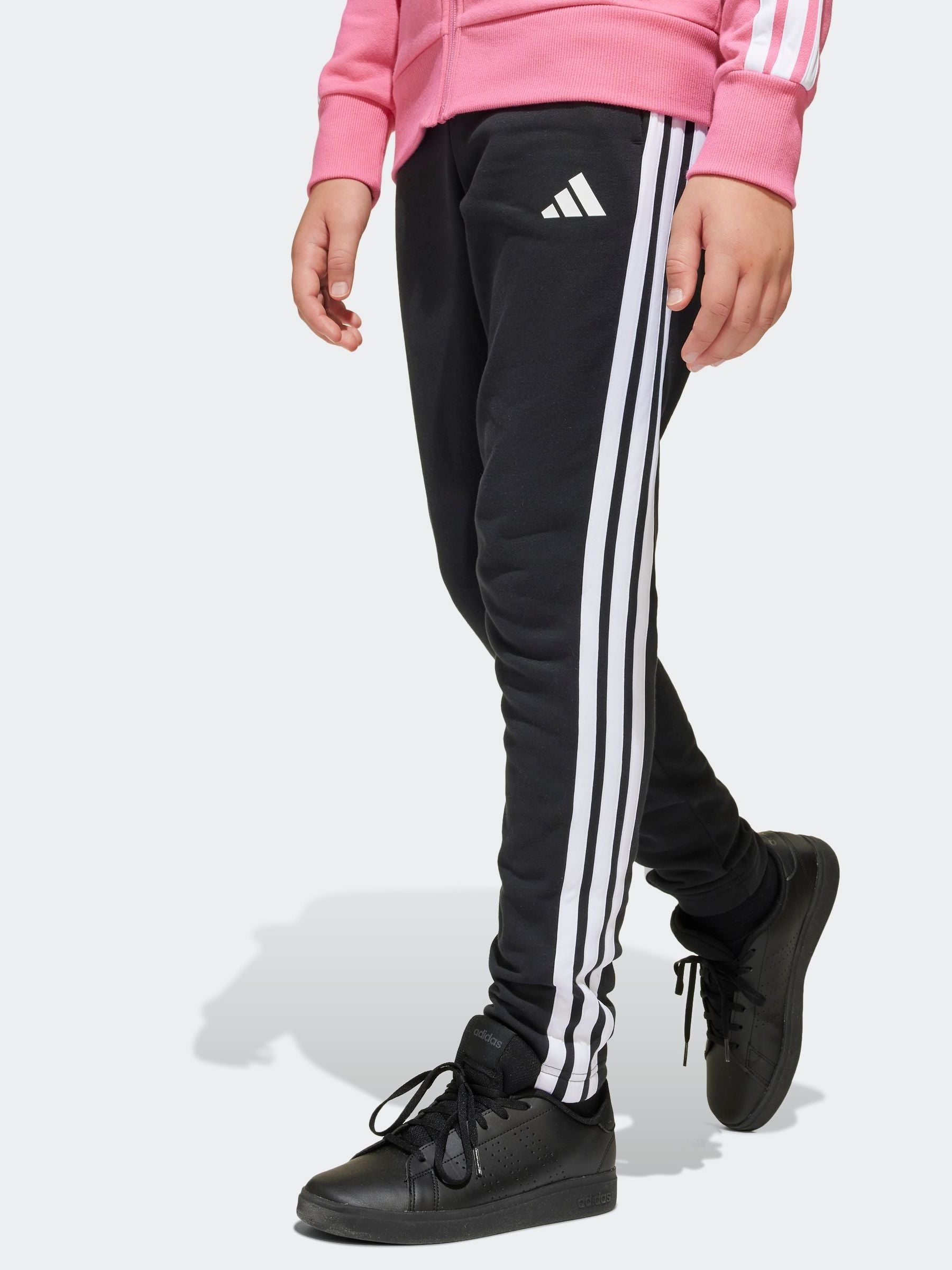 adidas Pink Essentials Tiberio 3 Stripe Tracksuit