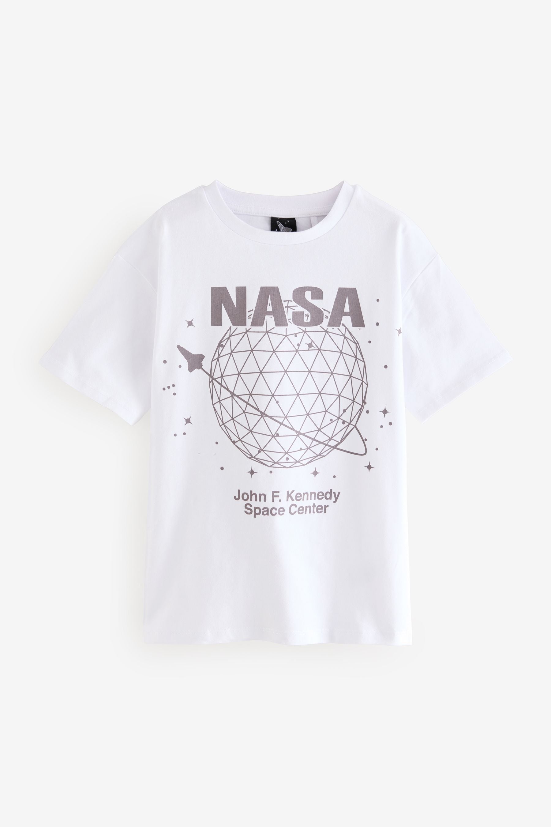 White NASA Oversized T-Shirt (3-16yrs)