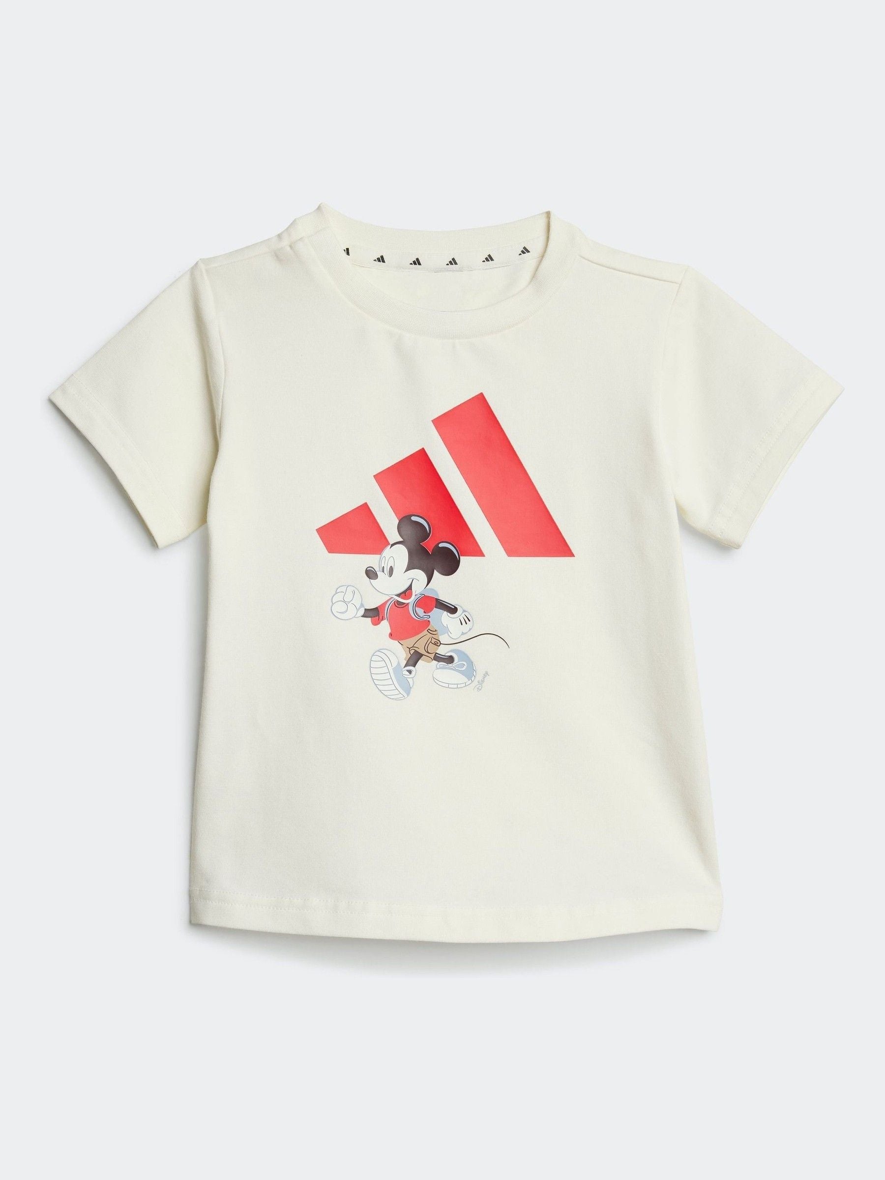 adidas White Disney Mickey Mouse Short and T-Shirt Set