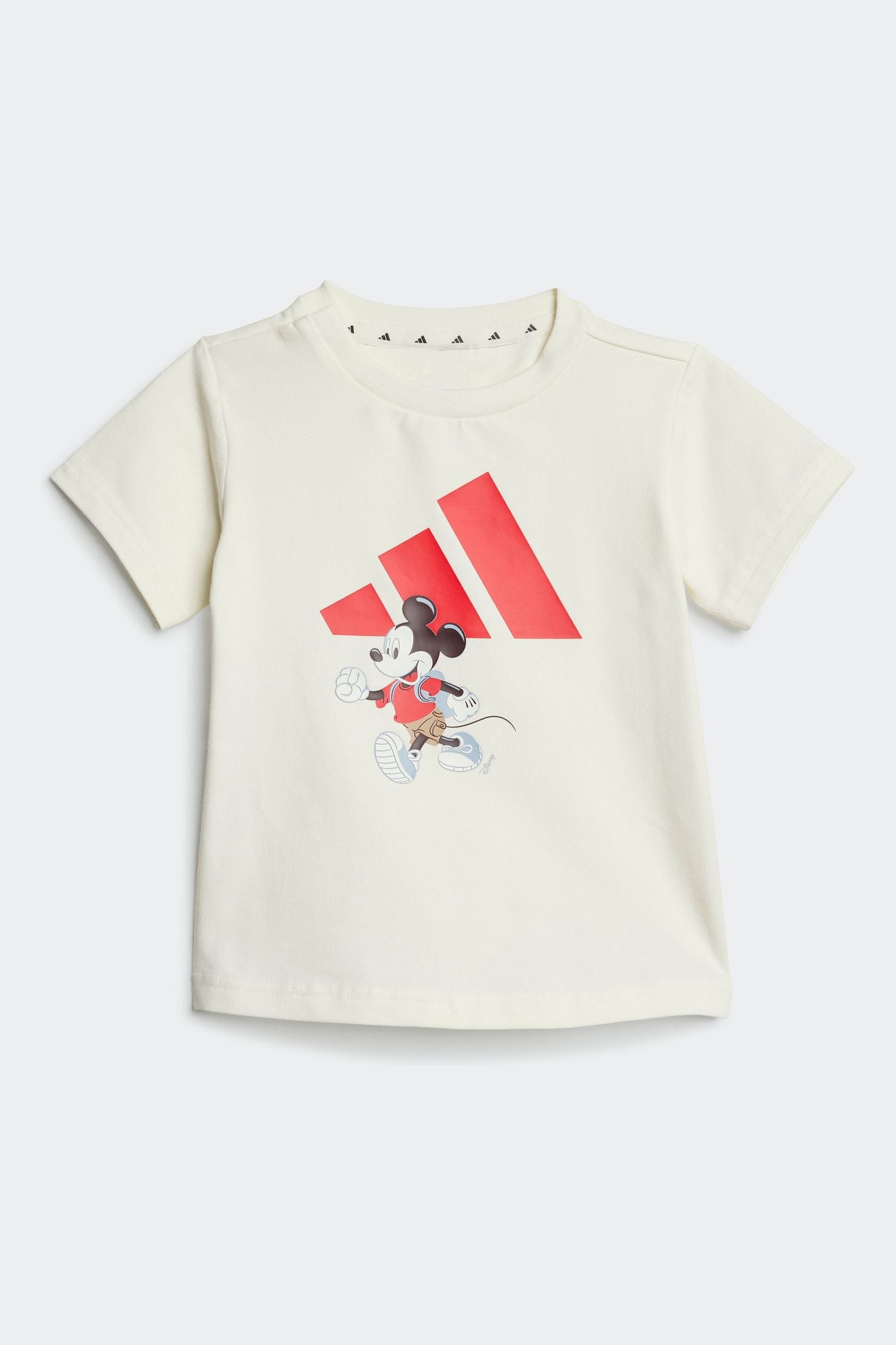 adidas White Disney Mickey Mouse Short and T-Shirt Set