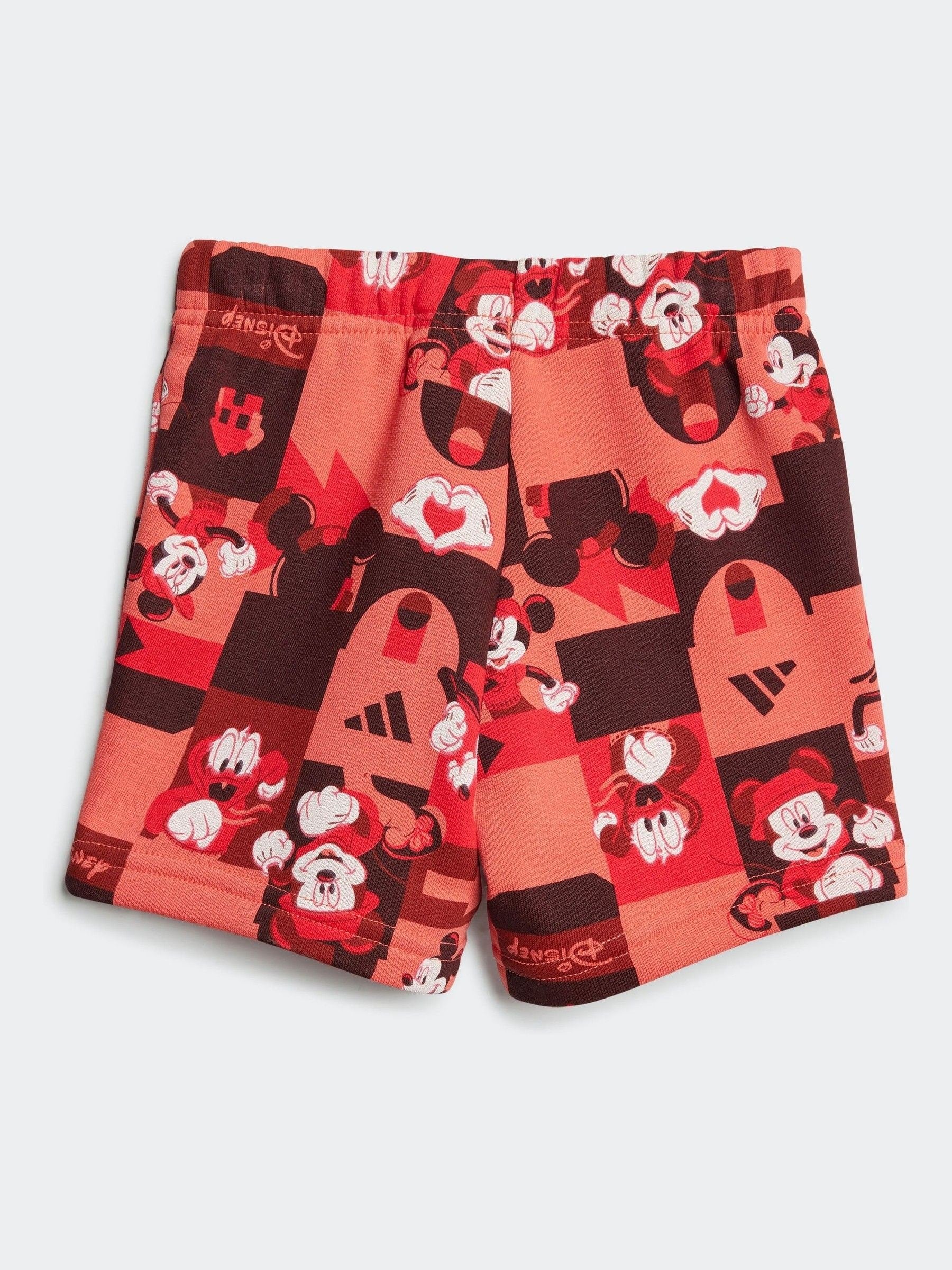 adidas White Disney Mickey Mouse Short and T-Shirt Set