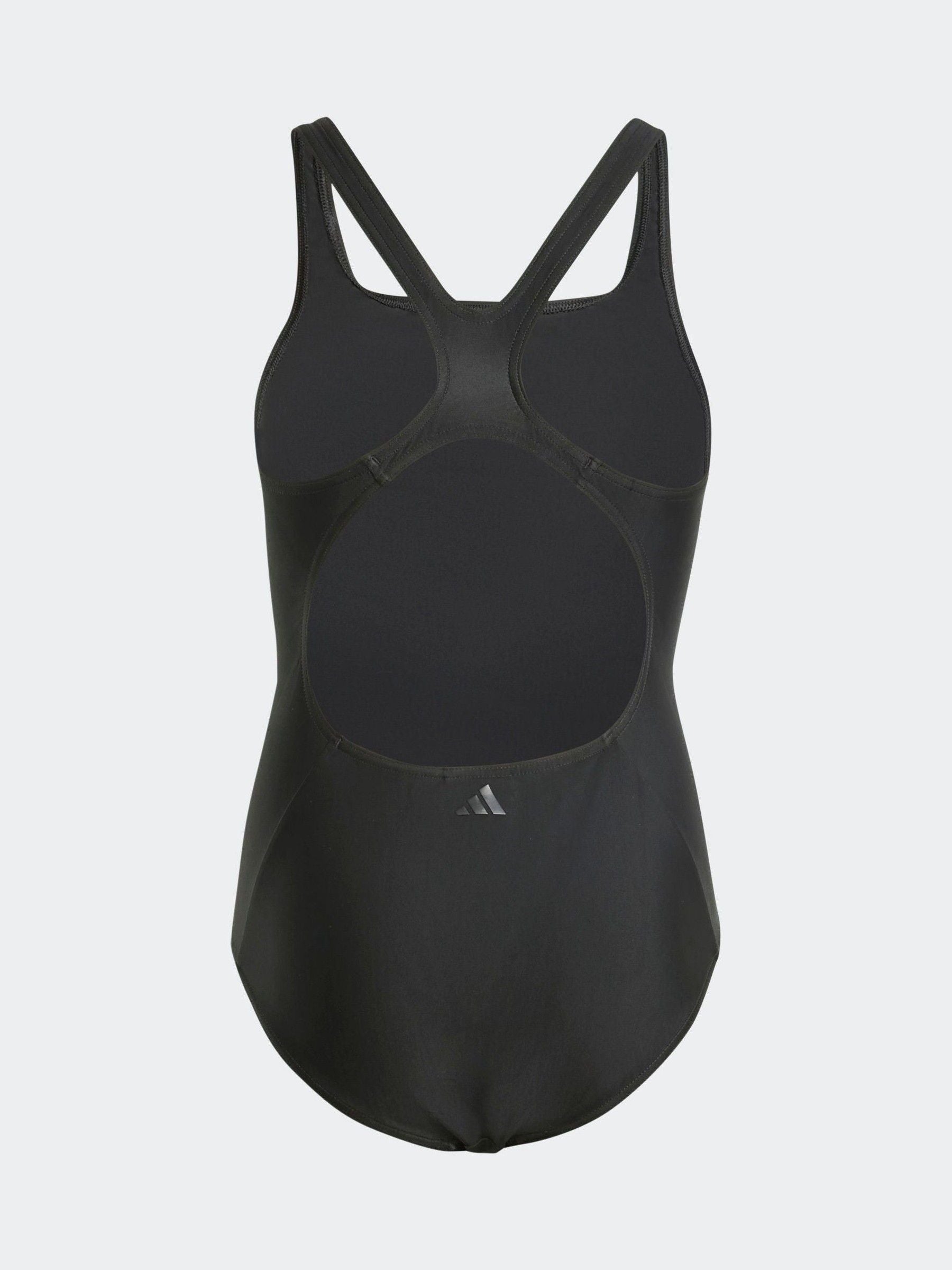 adidas Black Performance Big Bars Swimsuit