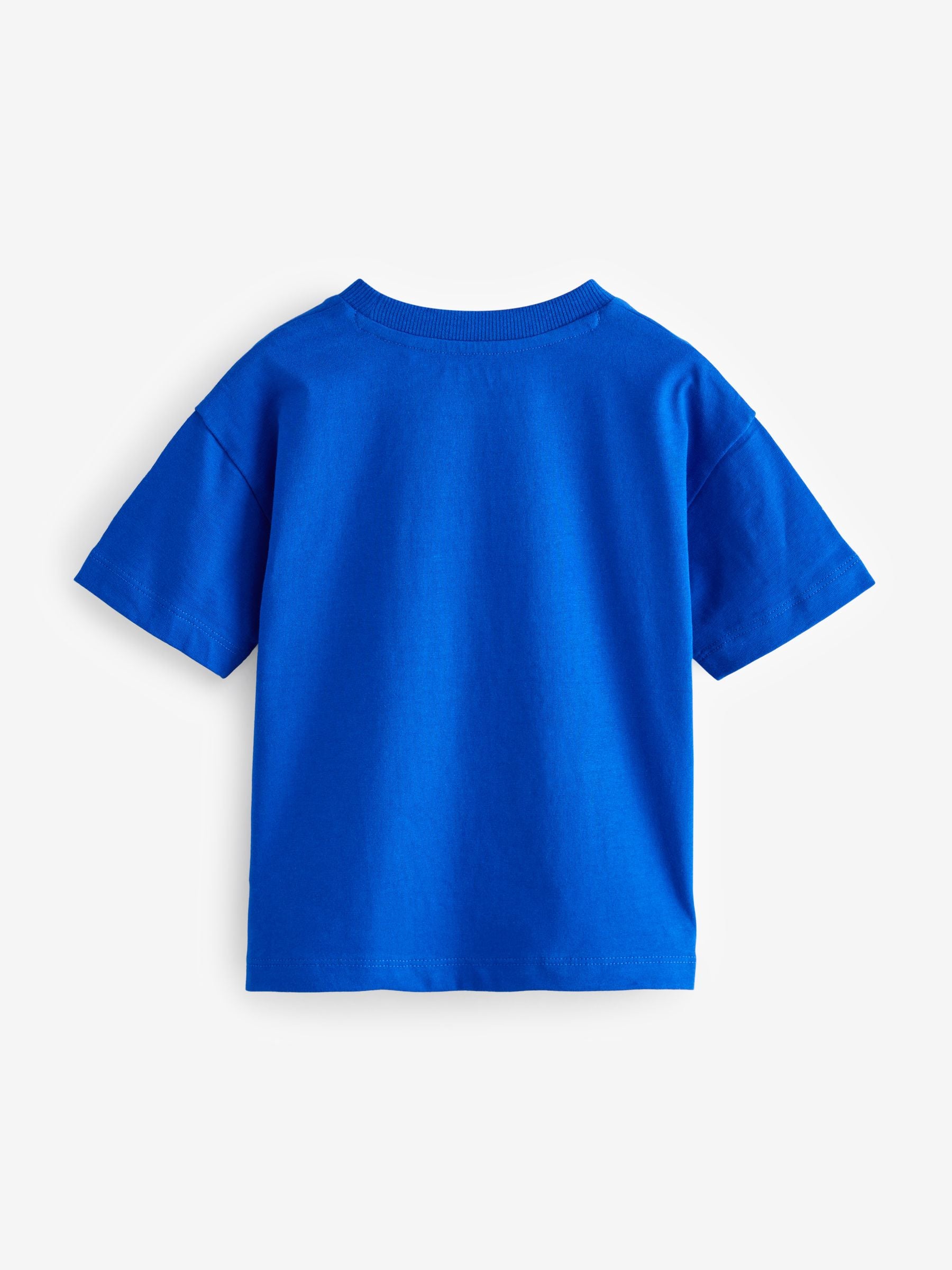 Cobalt Blue Simple 100% Cotton Short Sleeve T-Shirt (3mths-7yrs)