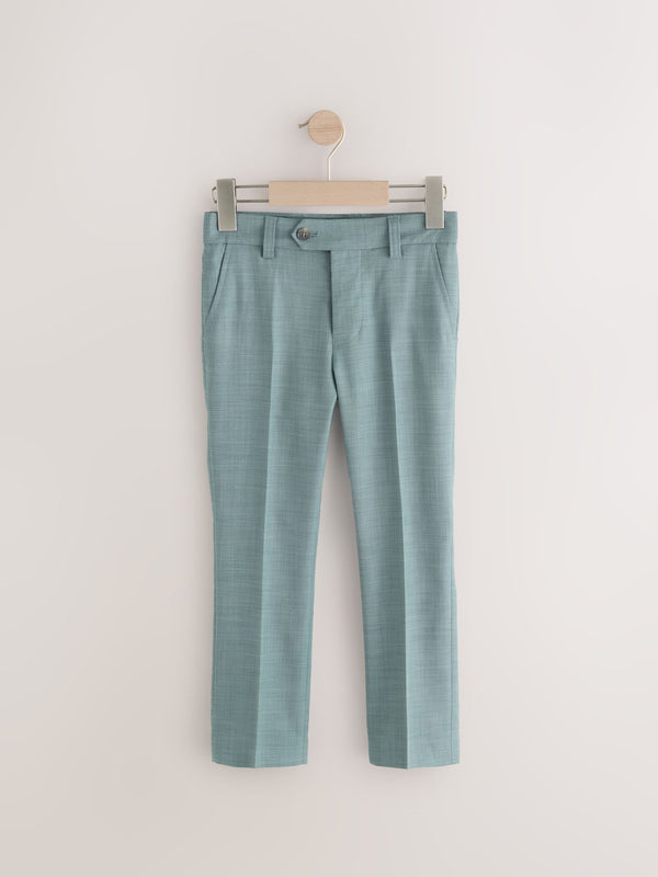 Teal Blue Skinny Fit Suit Trousers (3-16yrs)