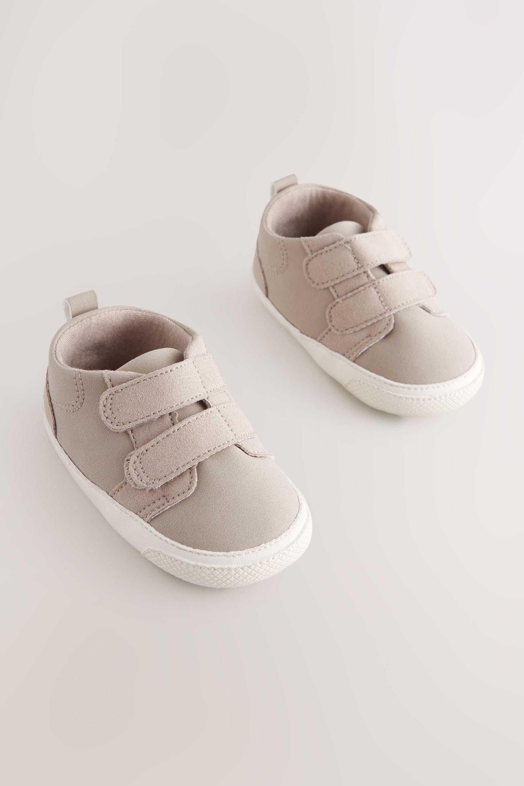 Neutral Two Strap Baby Trainers (0-24mths)