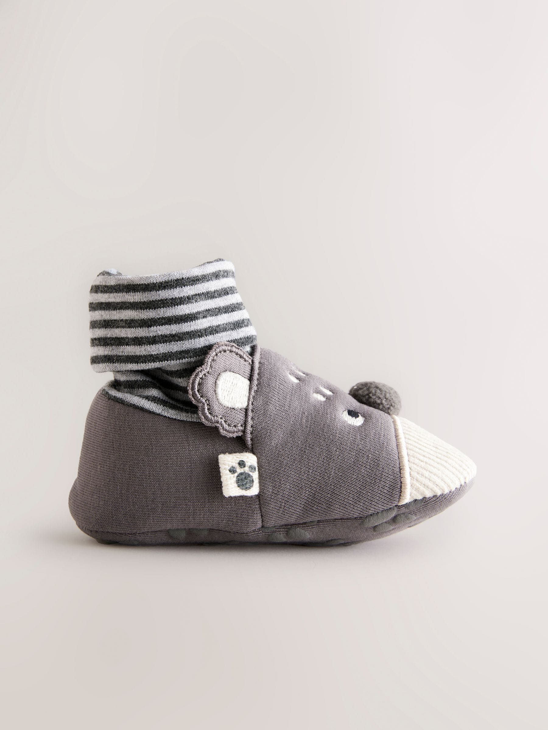 Grey Koala Baby Sensory Sock Top Booties (0-2mths)