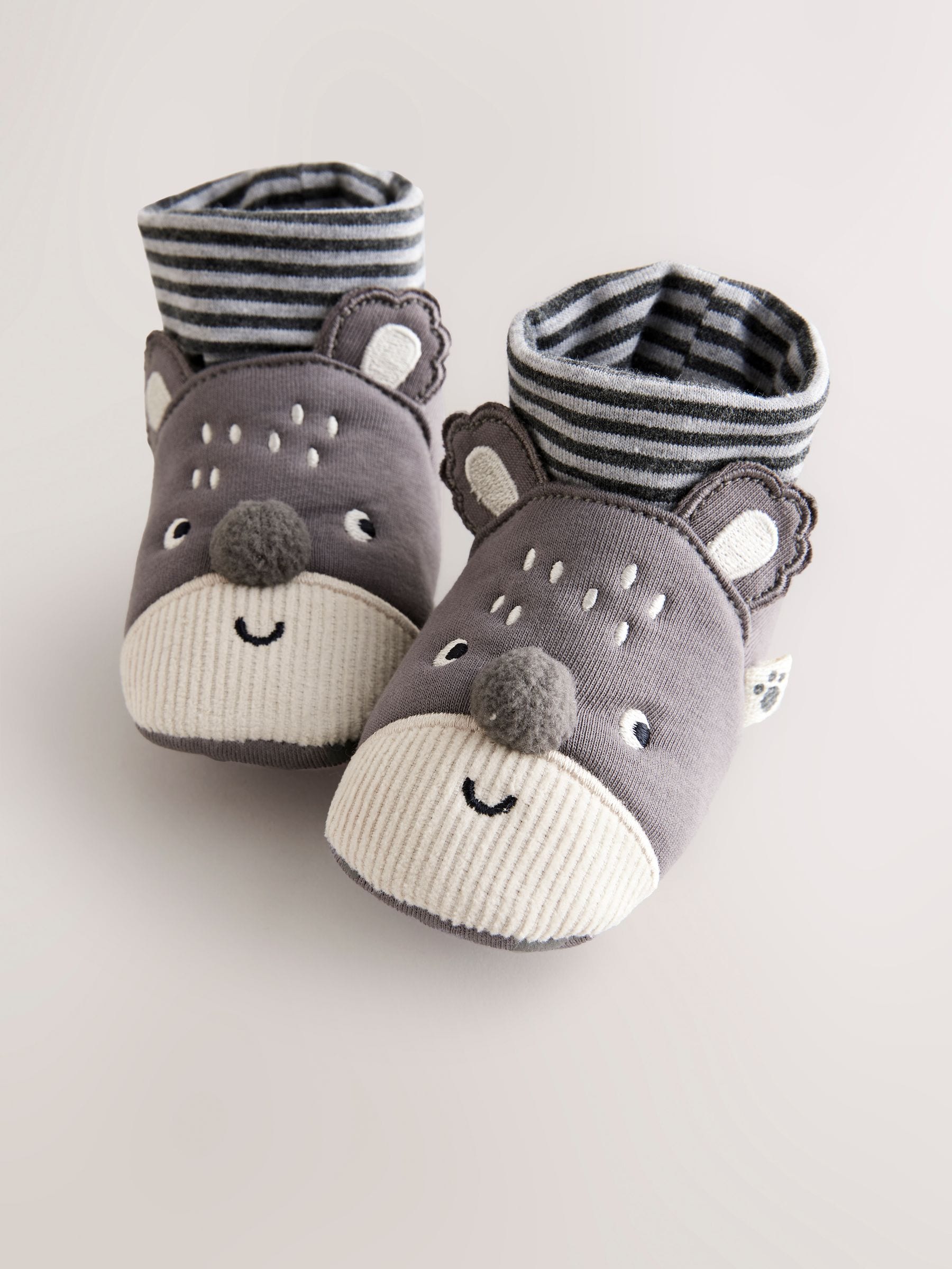 Grey Koala Baby Sensory Sock Top Booties (0-2mths)