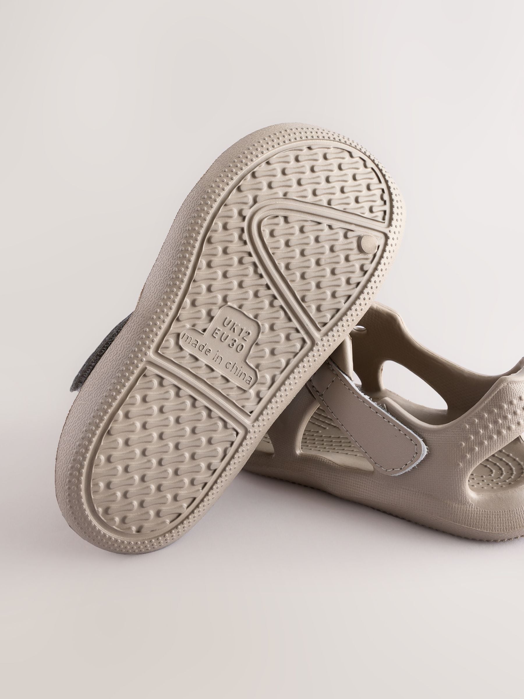 Neutral Moulded Closed Toe Touch Fastening Clogs