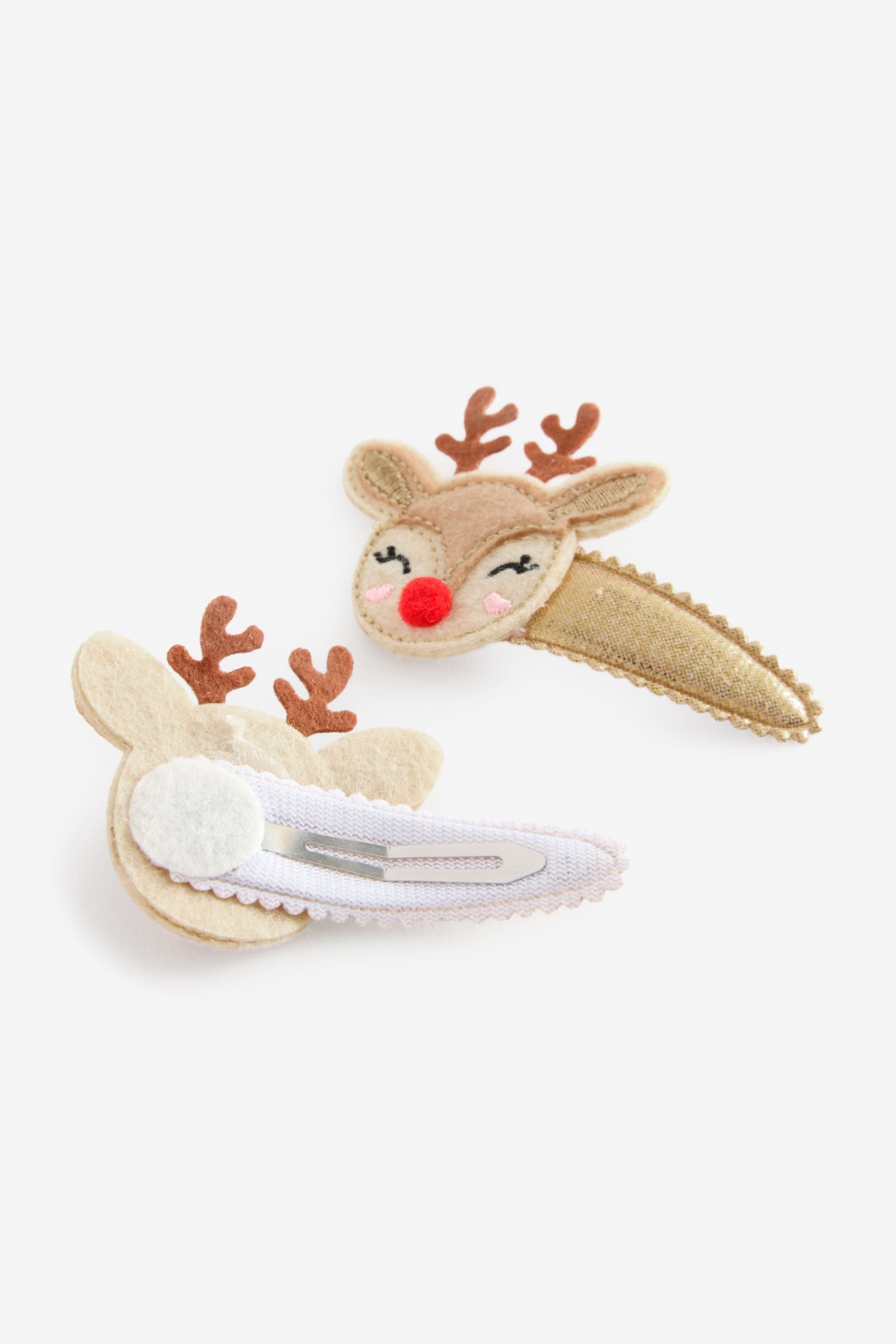 Gold Reindeer Clips 2 Pack