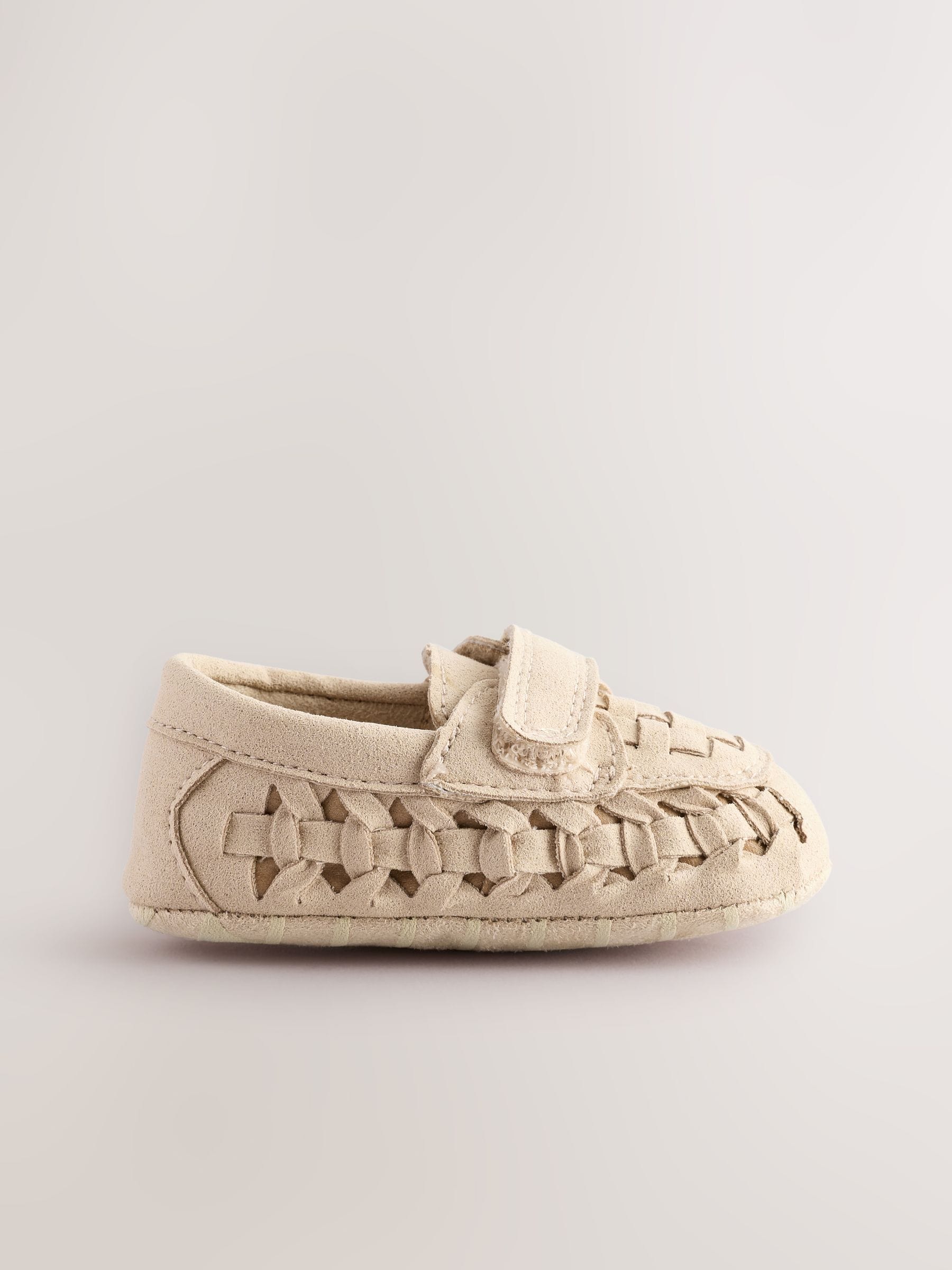 Neutral Woven Loafer Baby Shoes (0-24mths)