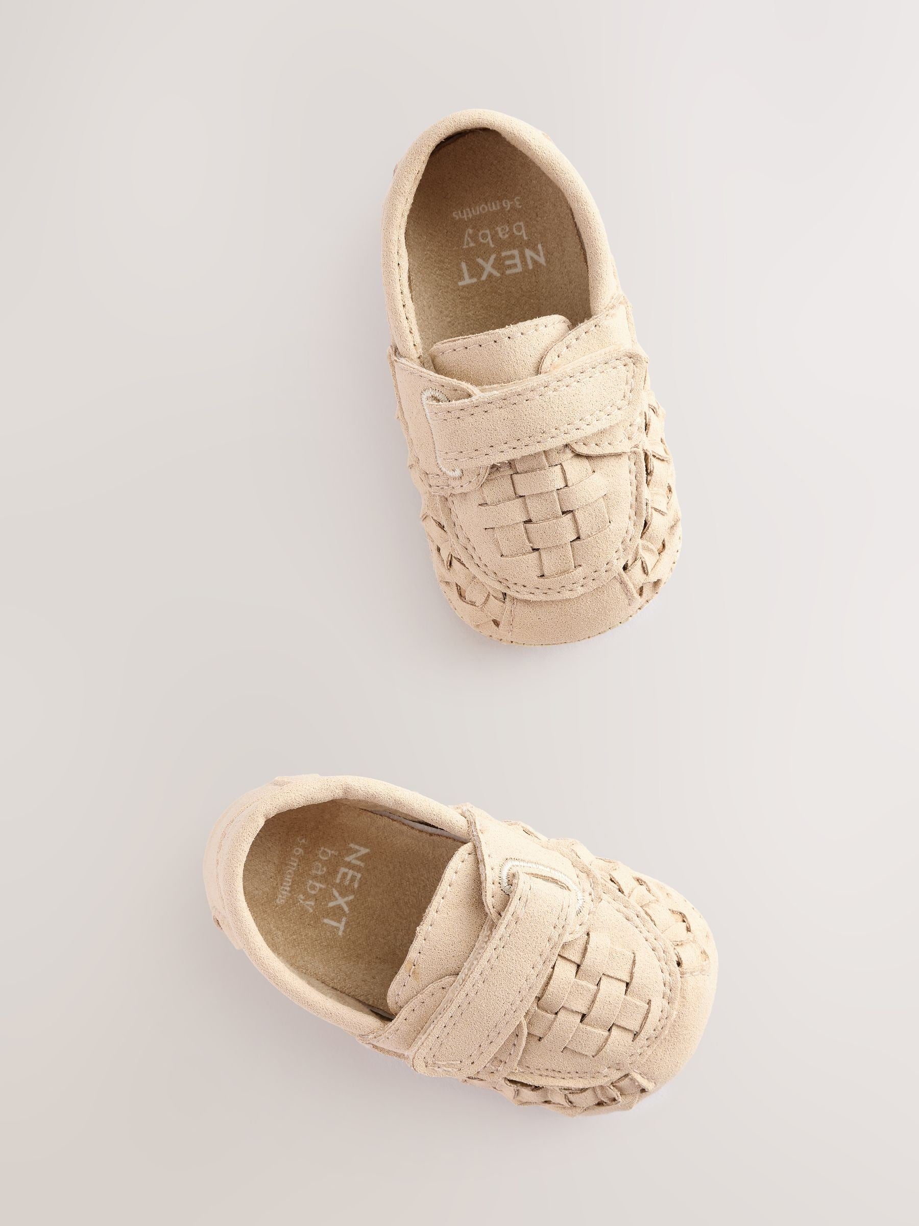 Neutral Woven Loafer Baby Shoes (0-24mths)