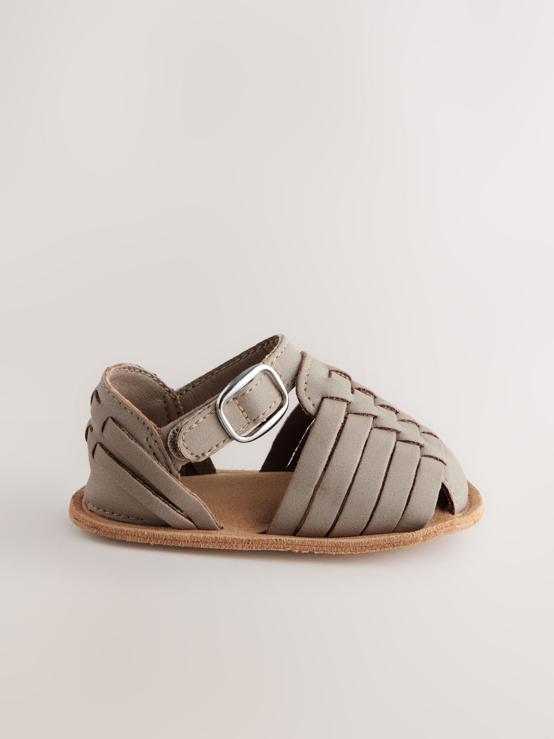 Grey Baby Woven Sandals (0-24mths)