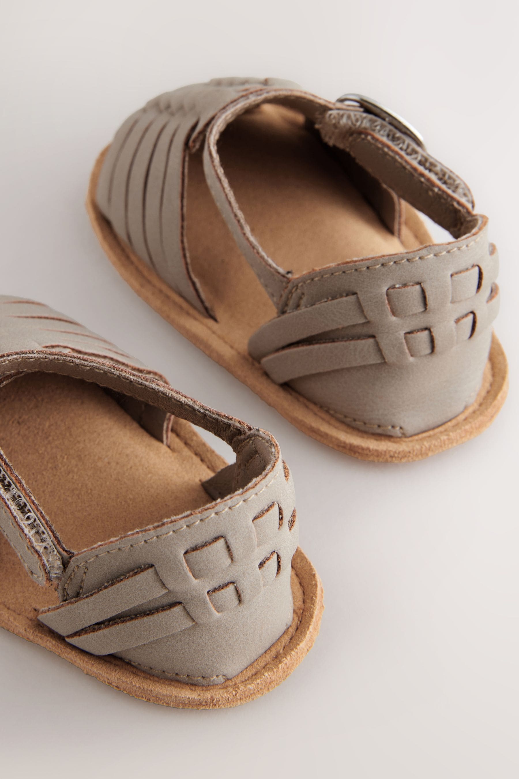 Grey Baby Woven Sandals (0-24mths)