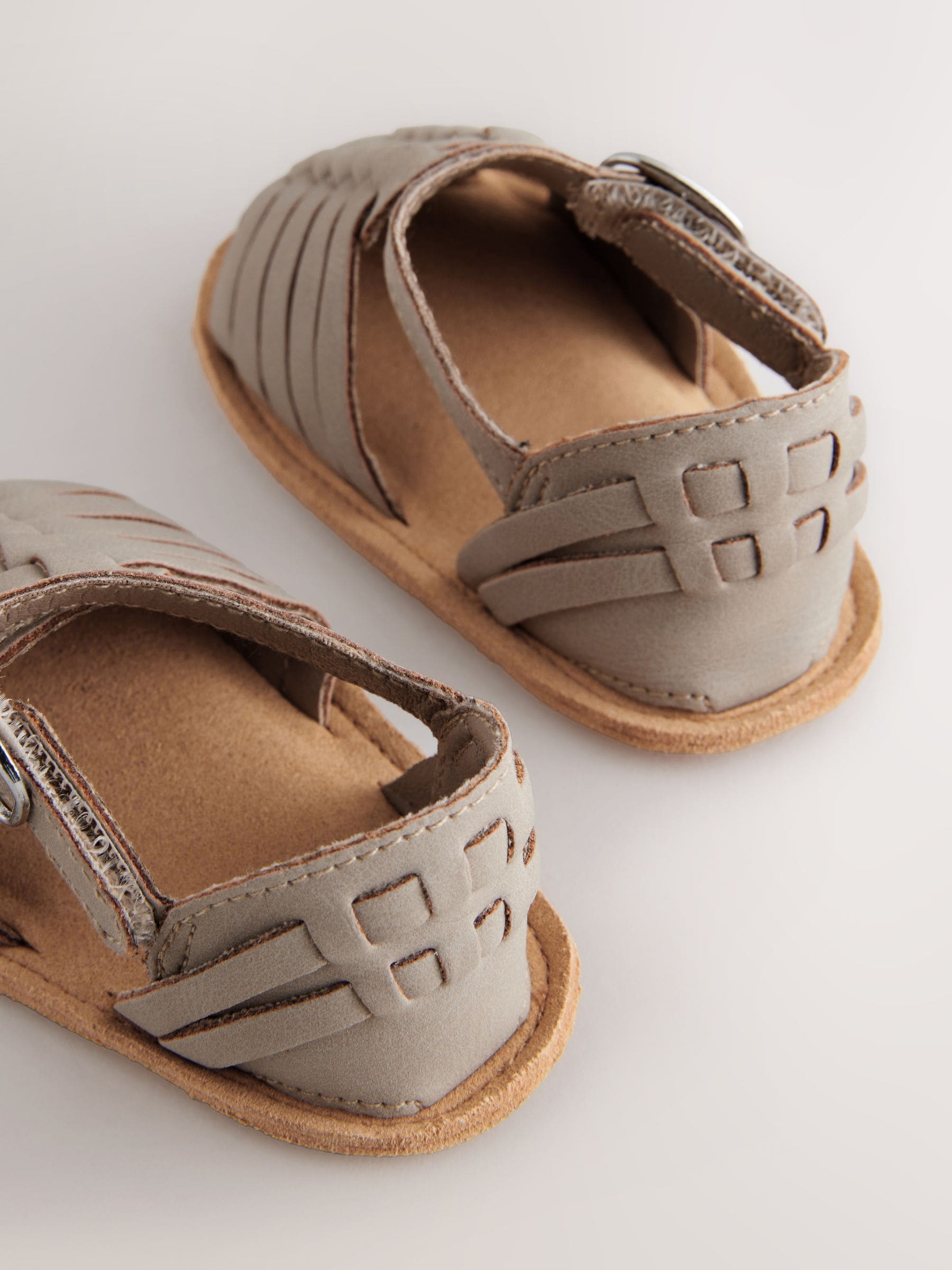 Grey Baby Woven Sandals (0-24mths)