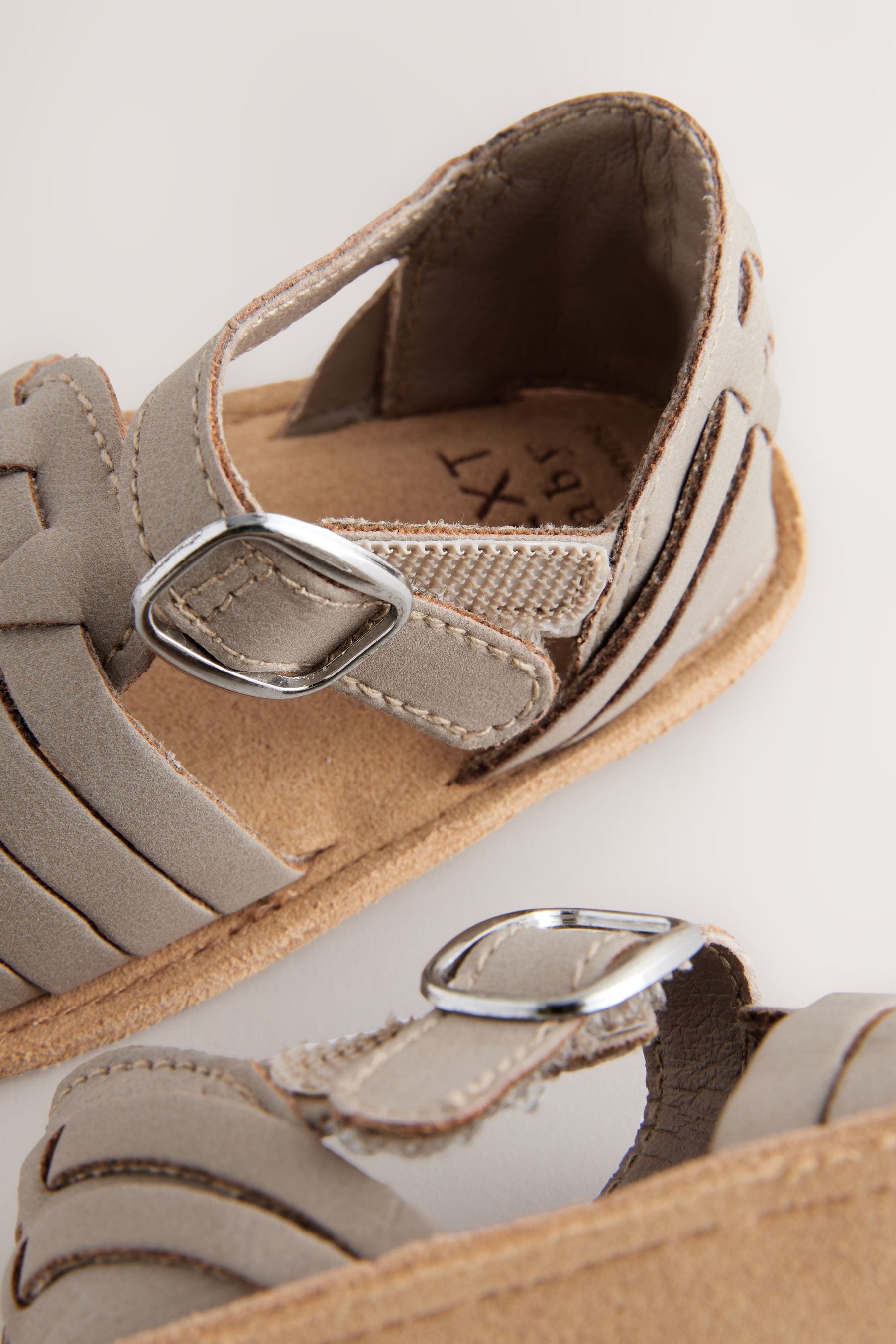 Grey Baby Woven Sandals (0-24mths)