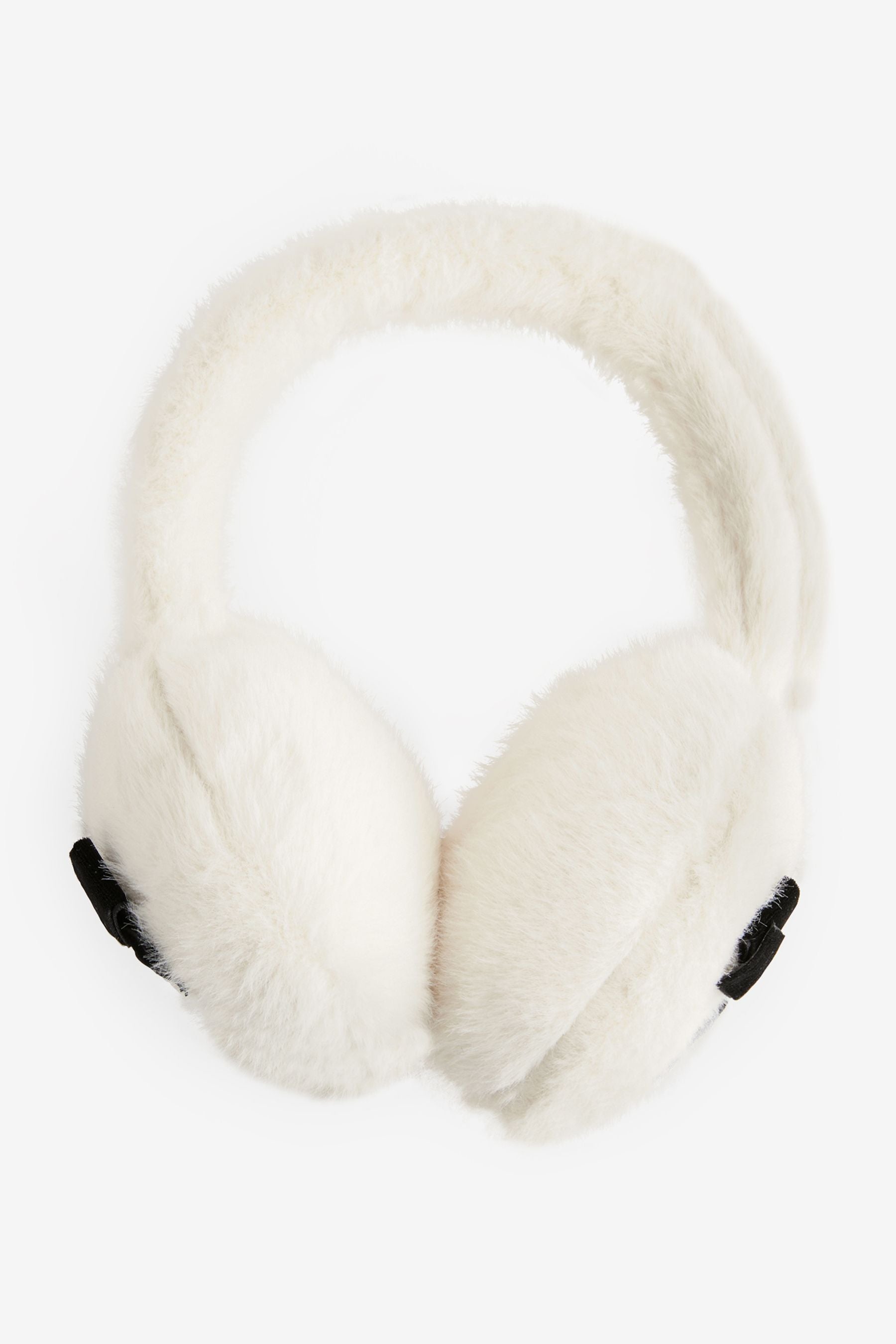 Cream Bow Earmuffs