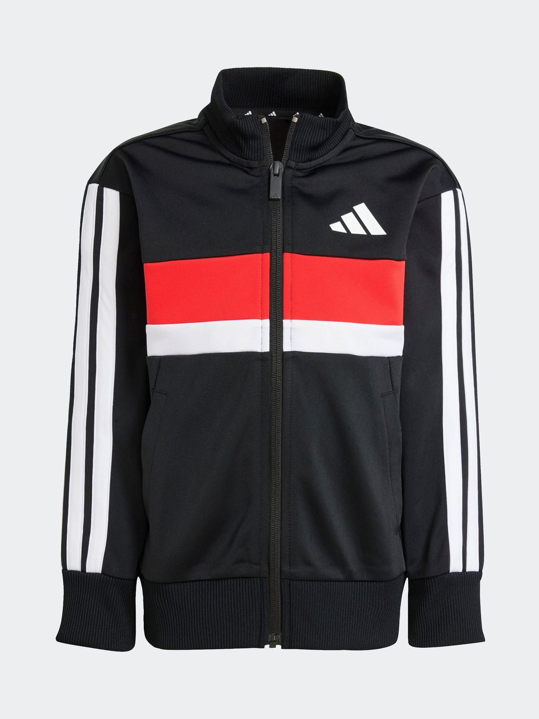 adidas Black/Red Tracksuit