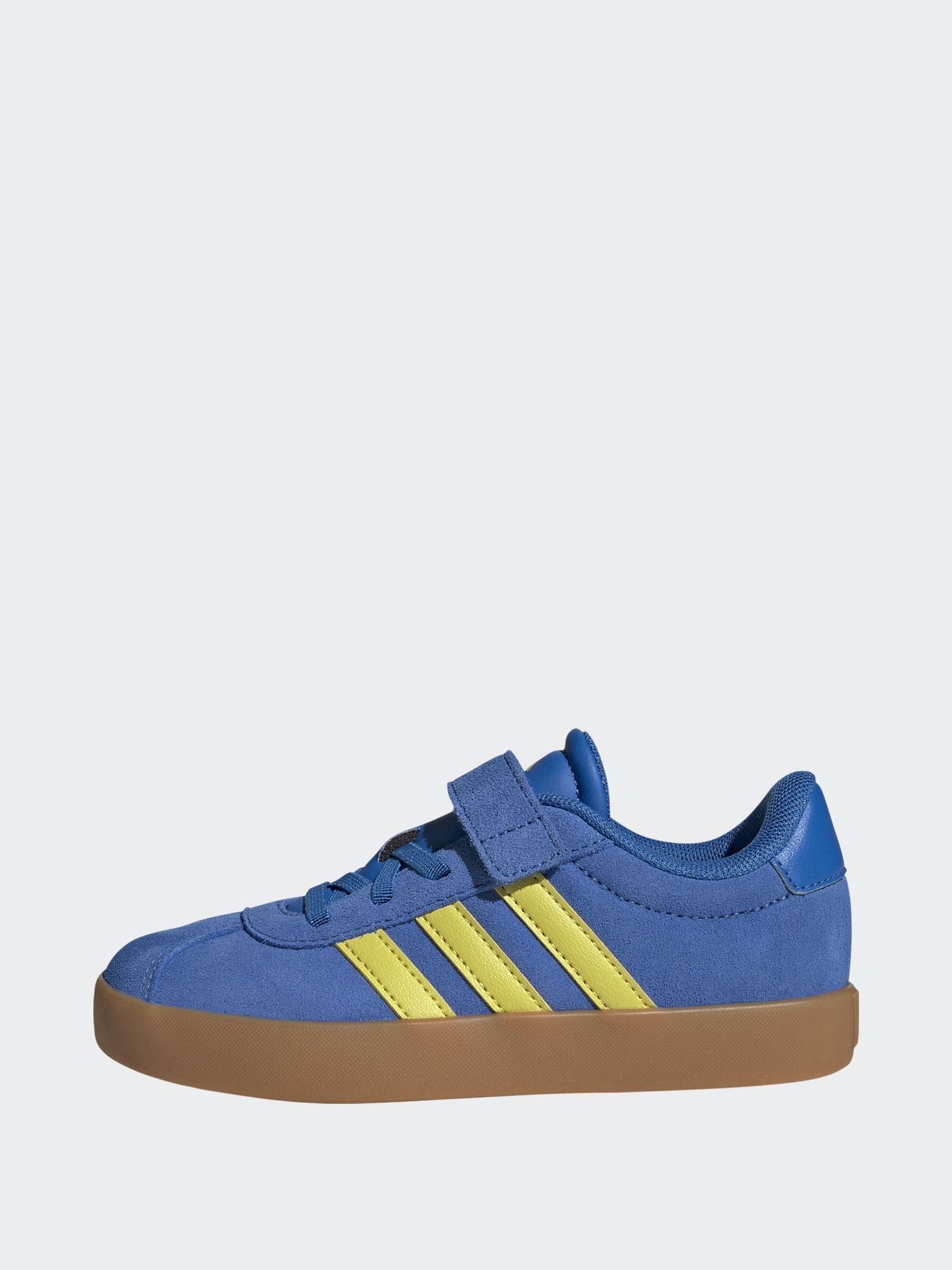 adidas Blue/Yellow VL Court 3.0 Trainers