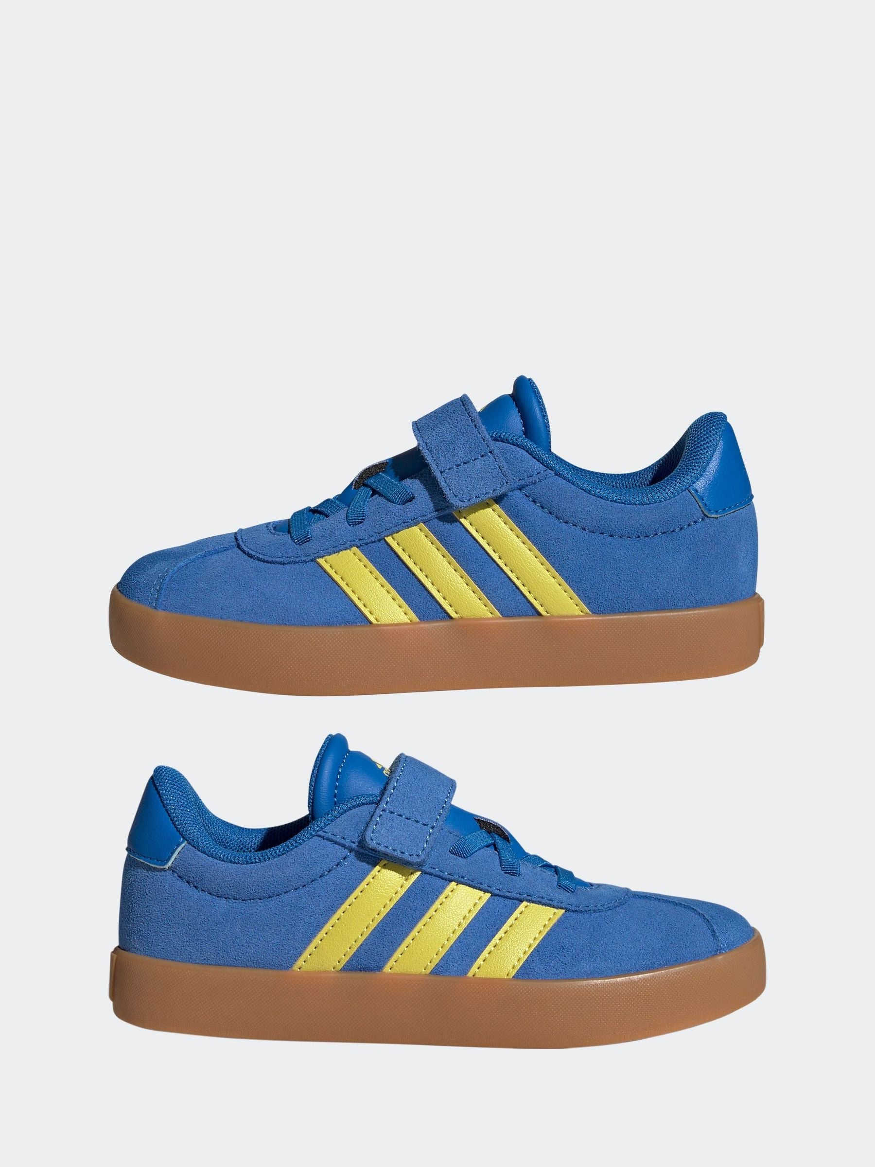 adidas Blue/Yellow VL Court 3.0 Trainers