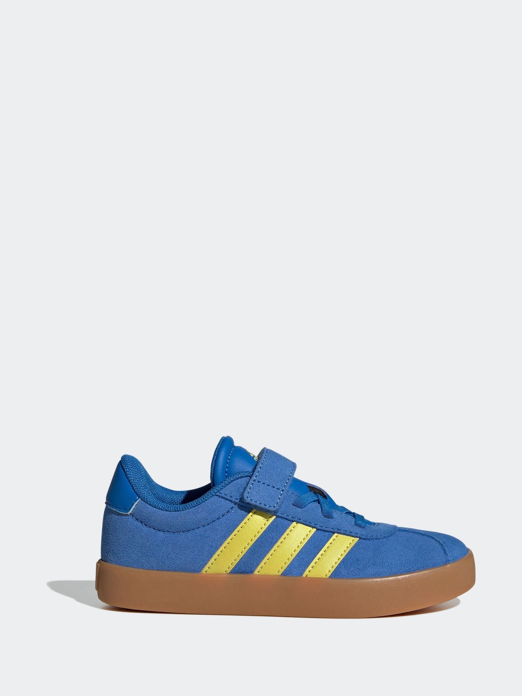 adidas Blue/Yellow VL Court 3.0 Trainers